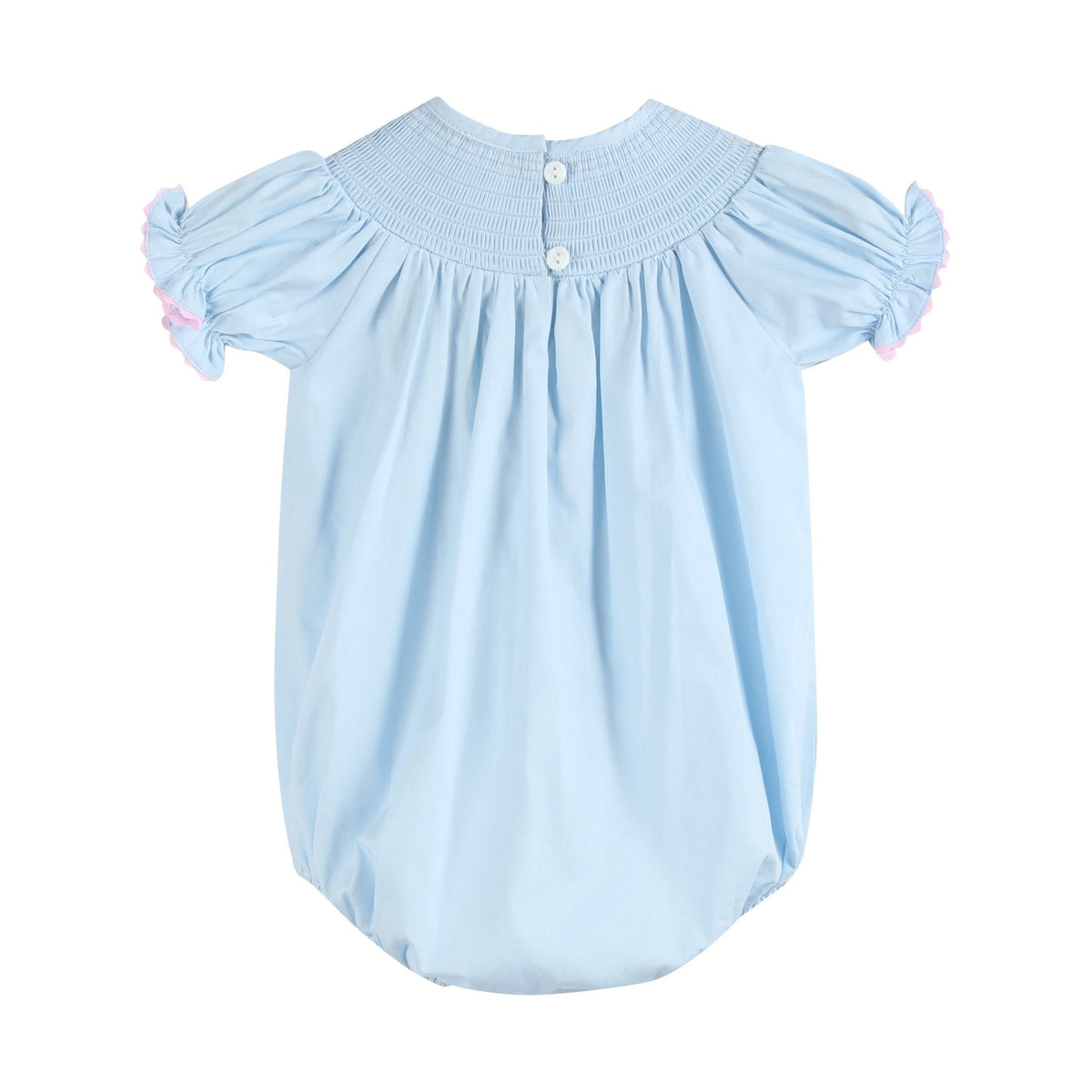 Pink Bow Smocked Romper
