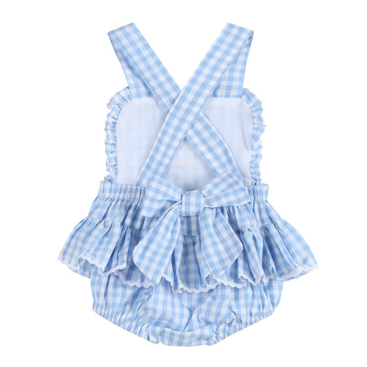 Goose Lace Ruffle Romper