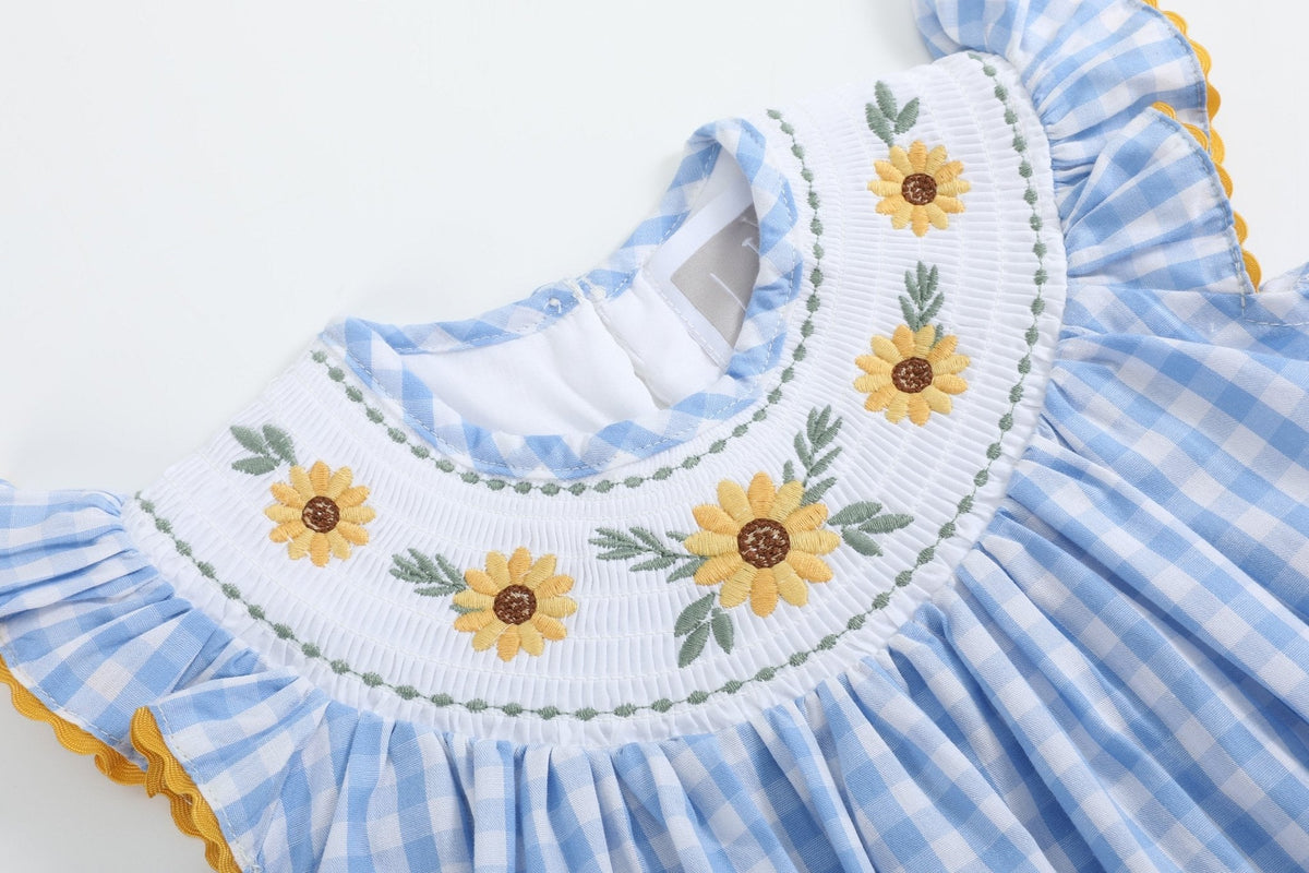 Sunflower Smocked Dress