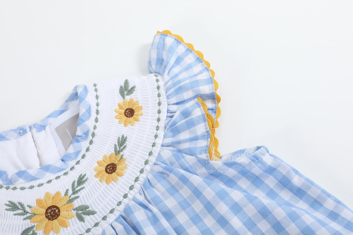 Sunflower Smocked Dress