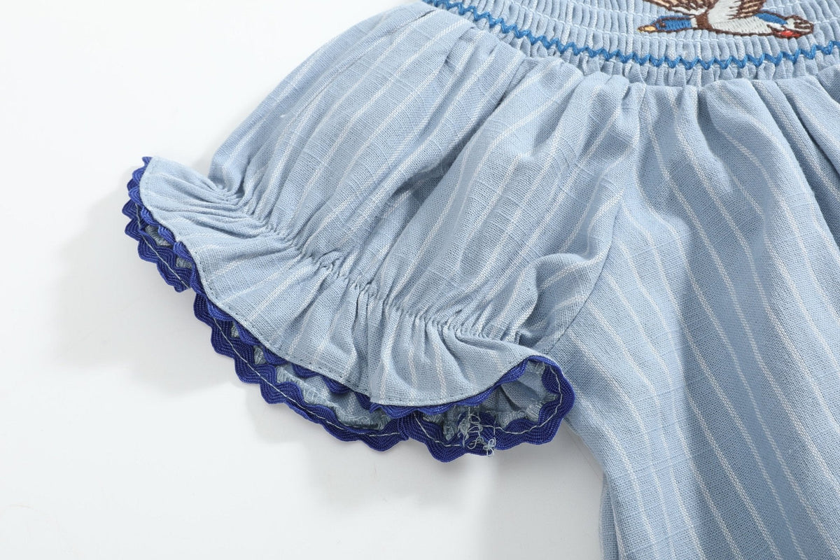 Mallard Duck Smocked Dress