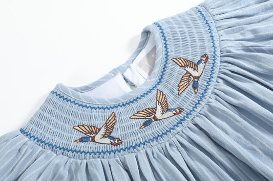 Mallard Duck Smocked Dress