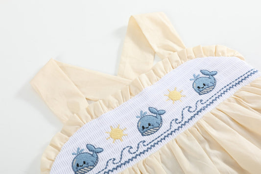 Whale Smocked Dress