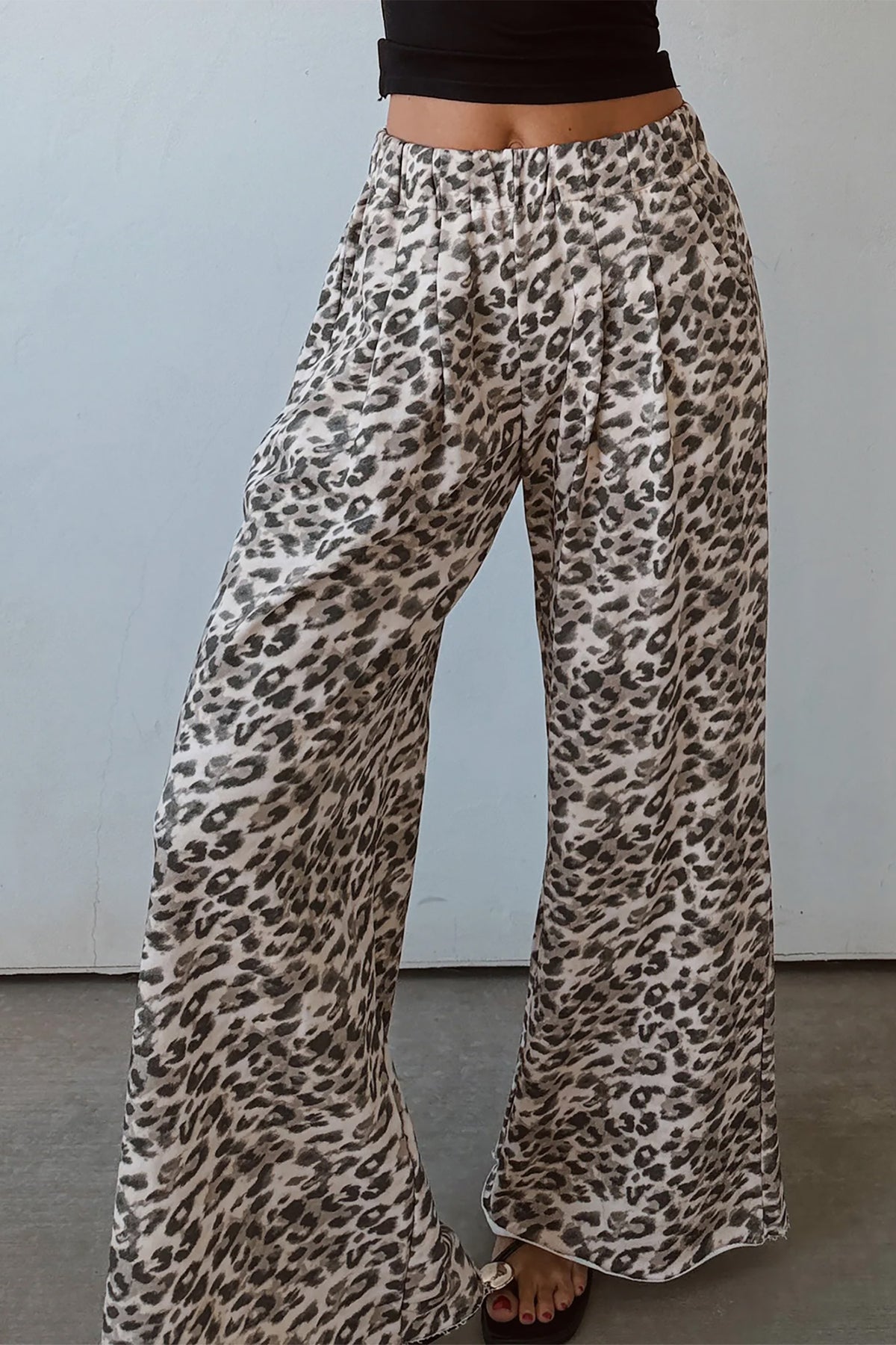 Leopard Print Full Length Pants
