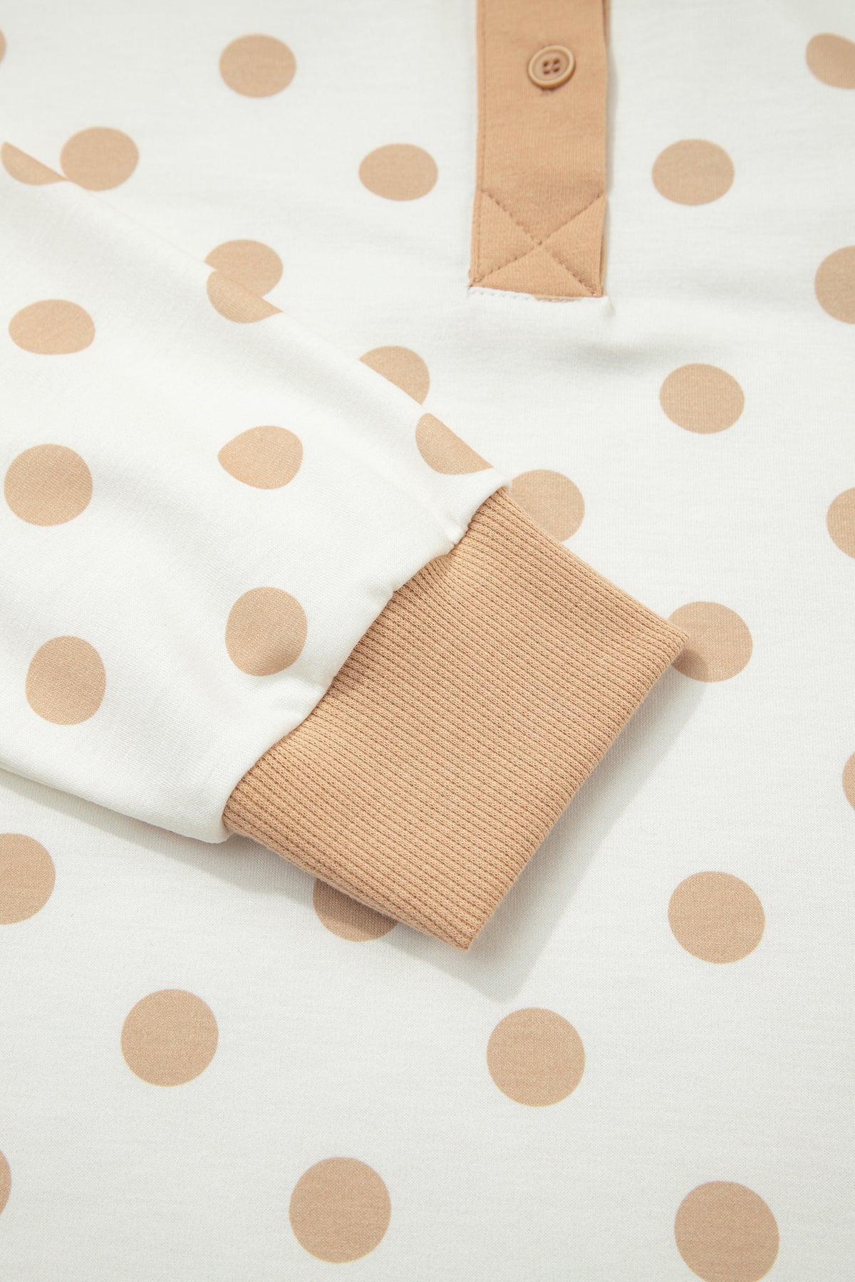 Polka Dot Loose Pullover Shorts Set