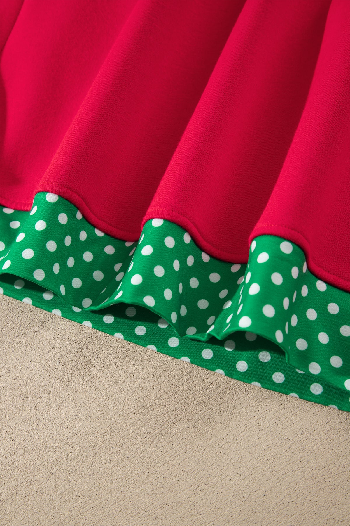 Polka Dot Oversized Sweatshirt