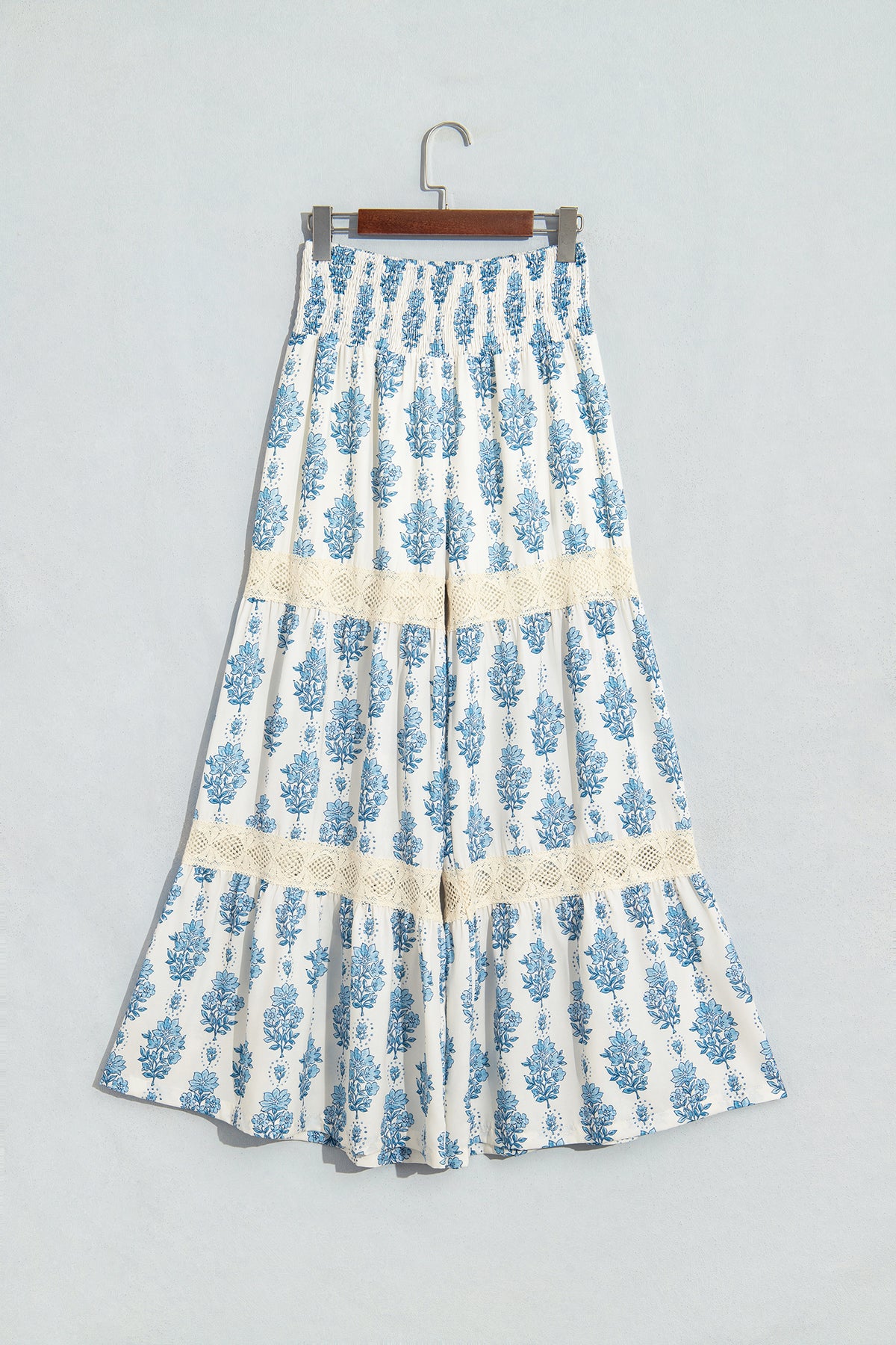 Floral Lace Wide Leg Pants