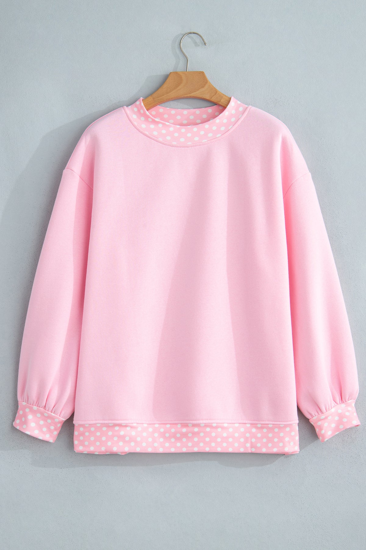 Polka Dot Oversized Sweatshirt