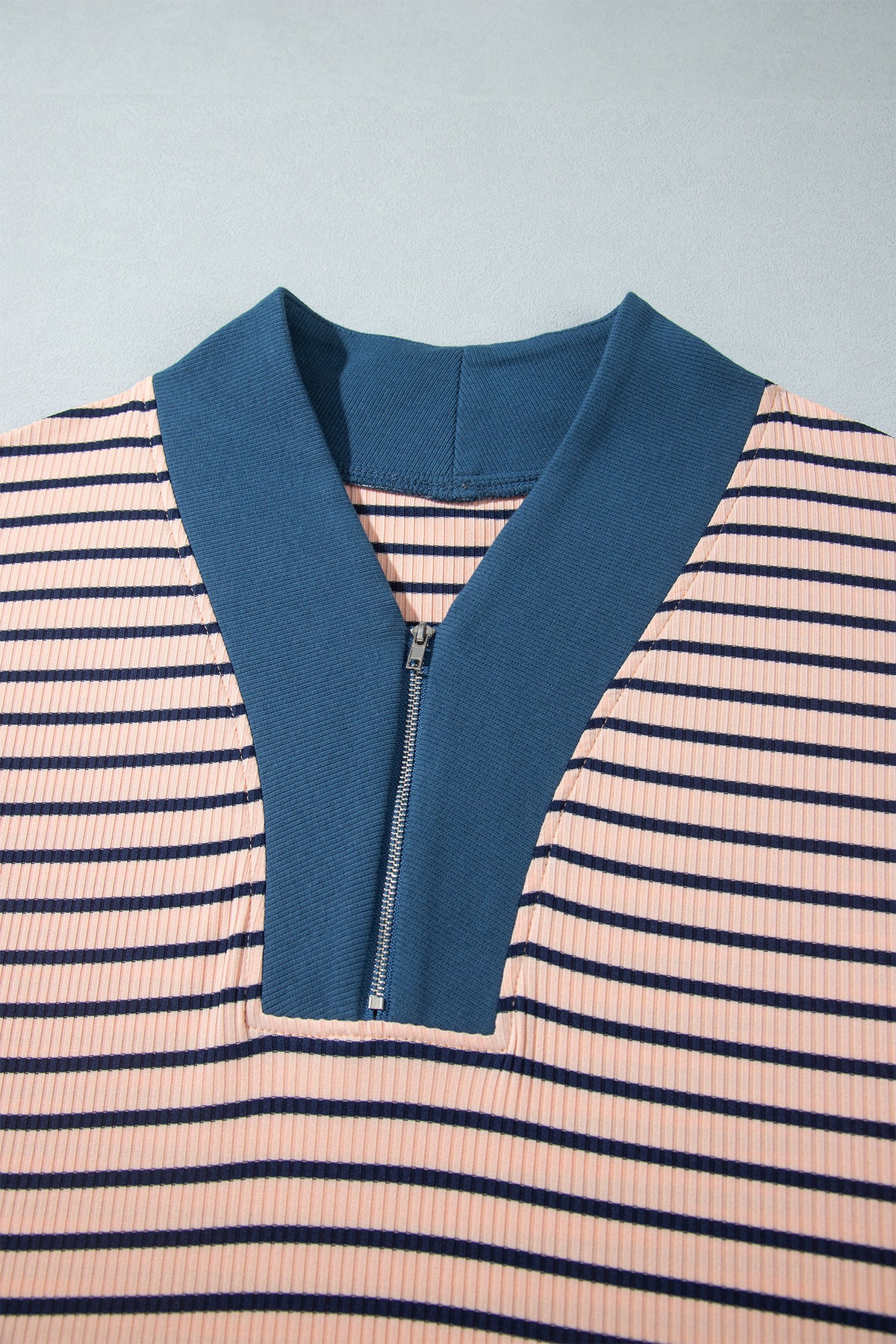 Striped Long Sleeve Plus Size Set