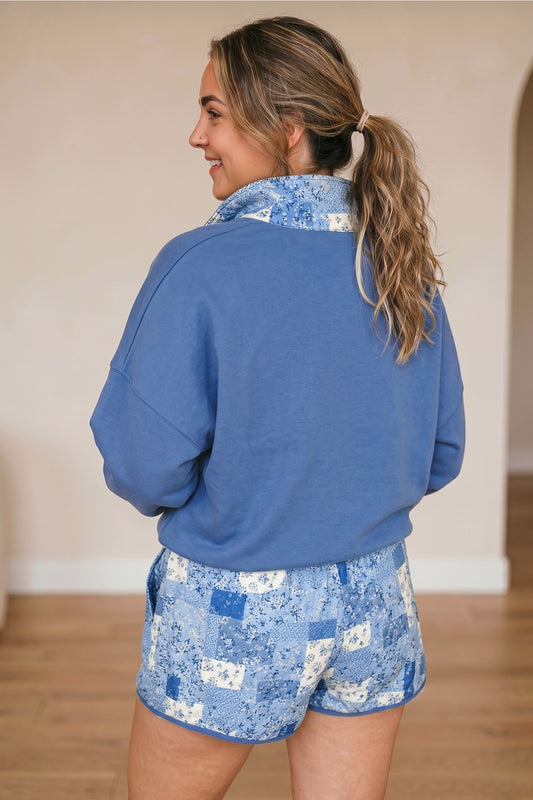 Long Sleeve w/Shorts Plus Size Set