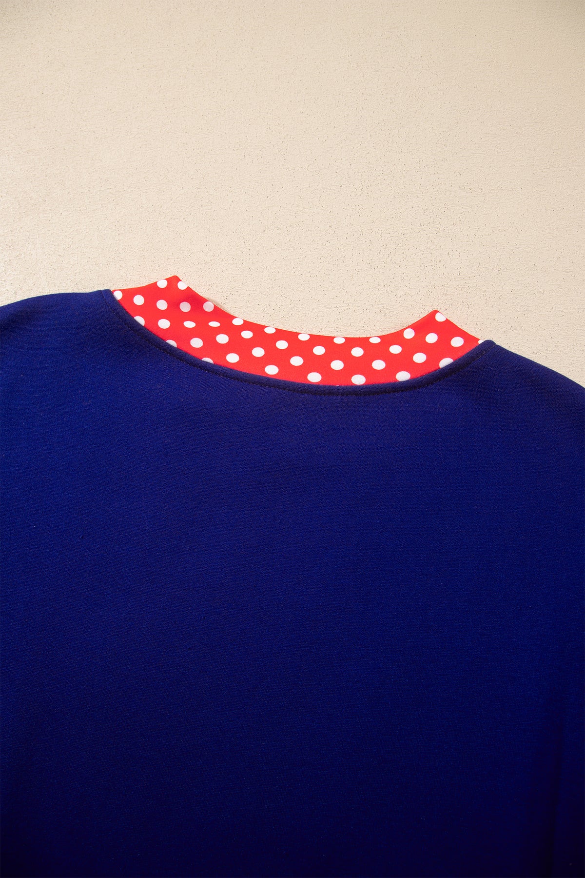 Polka Dot Oversized Sweatshirt