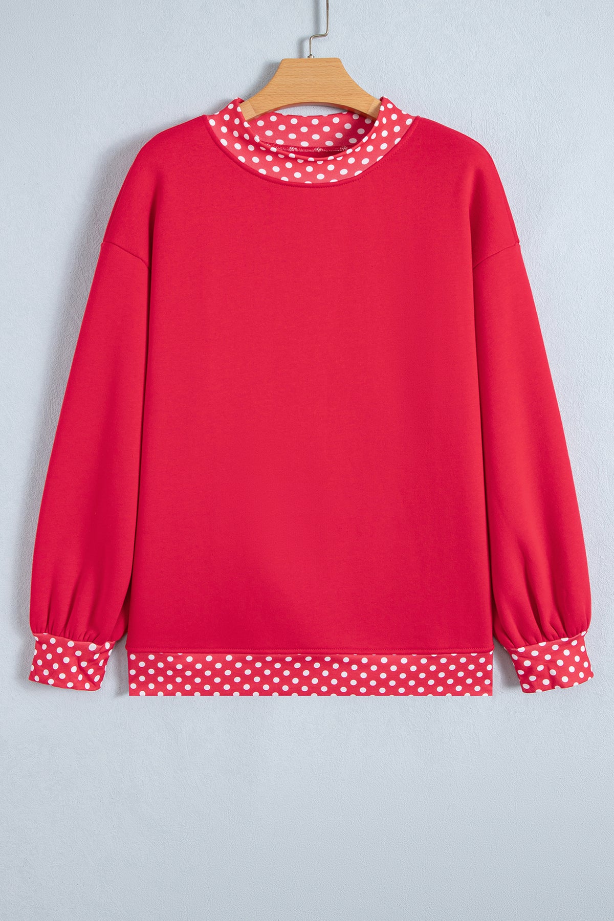 Polka Dot Oversized Sweatshirt
