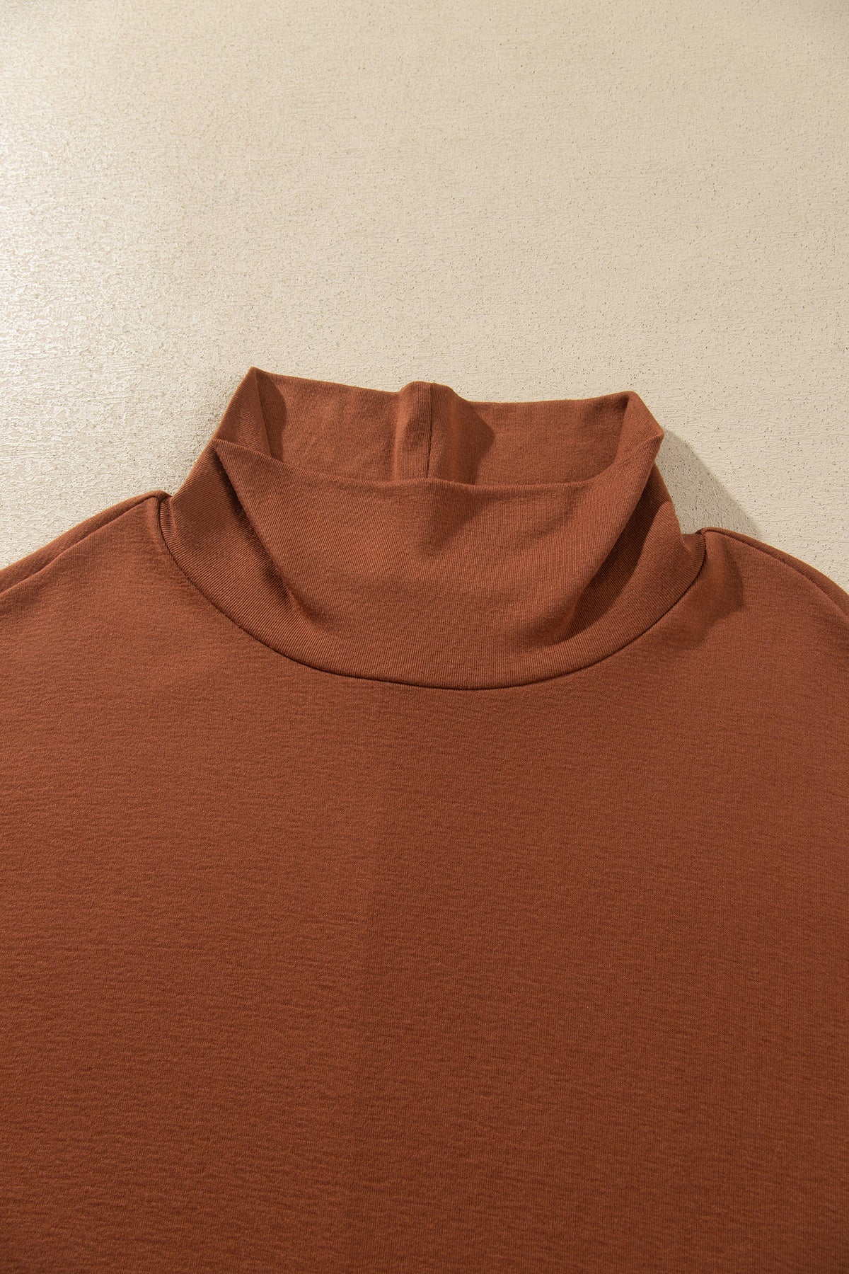 Black High Neck Long Sleeve Top