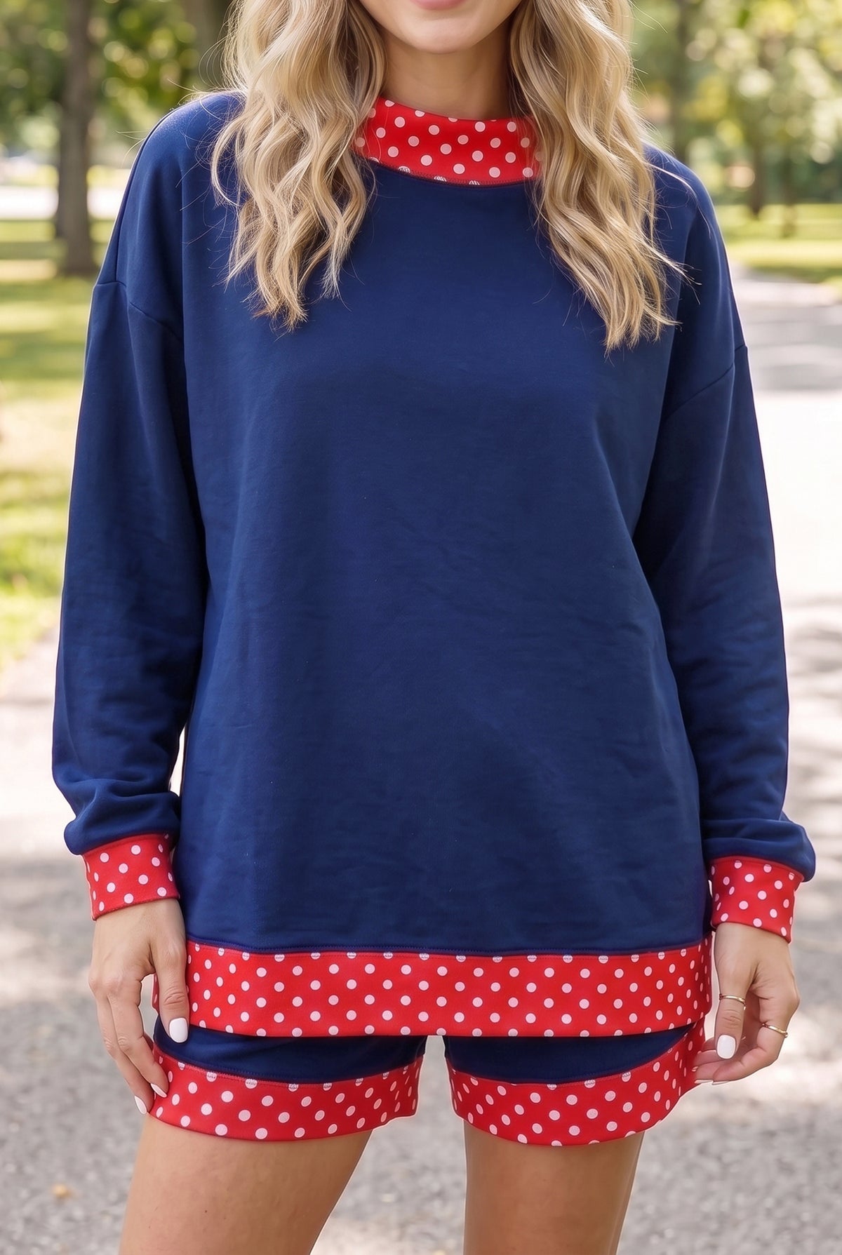 Gingham Pullover w/ Short Set
