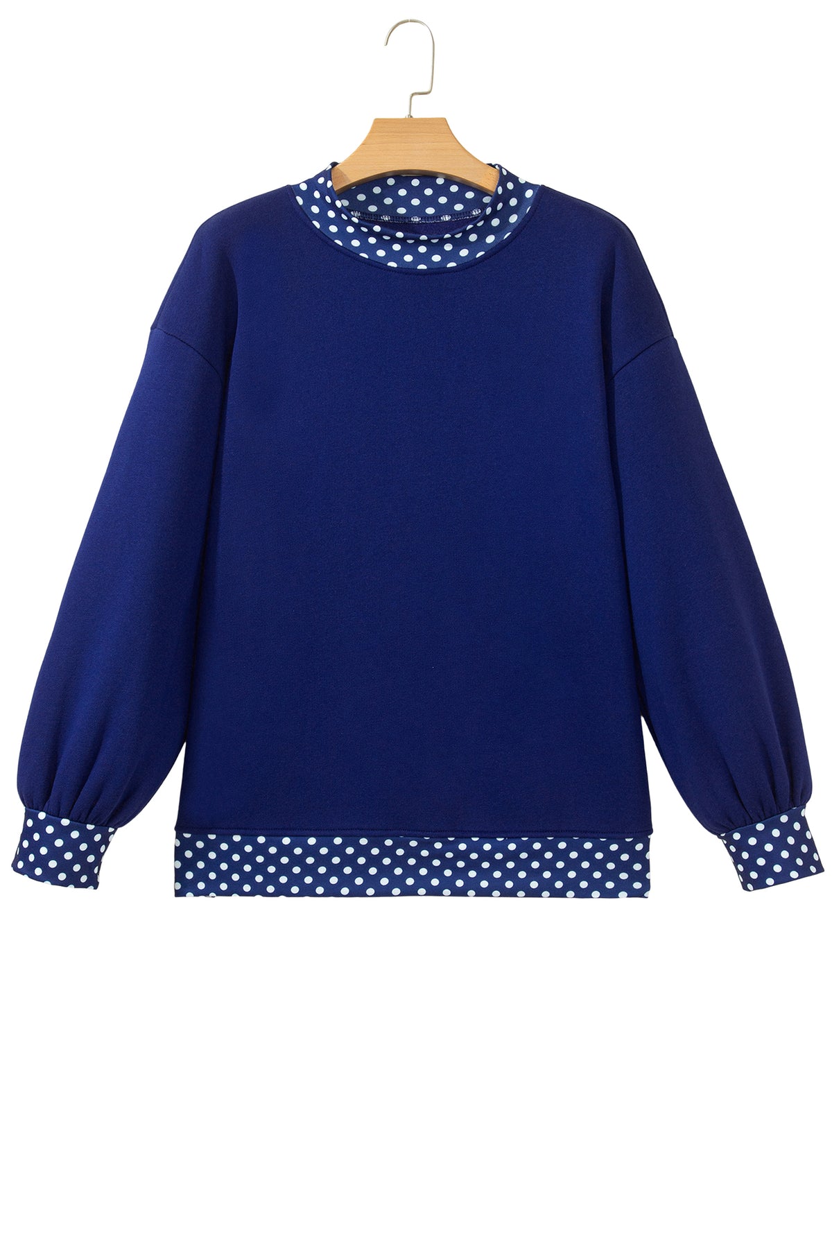 Polka Dot Oversized Sweatshirt