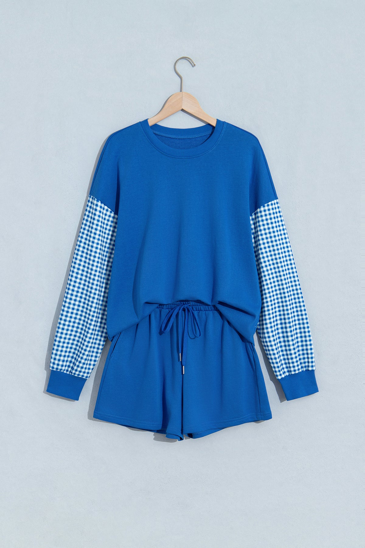 Long Sleeve Top w/Drawstring Shorts Set