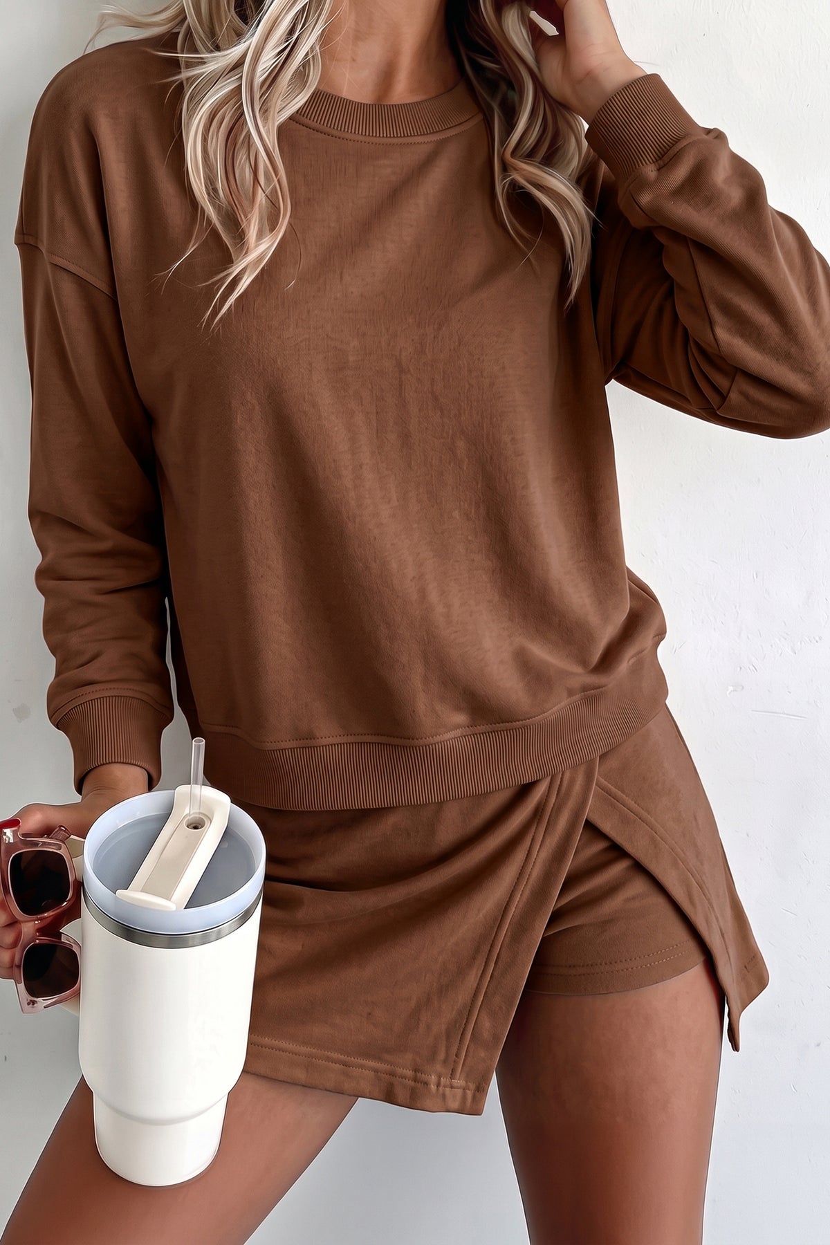 Long Sleeve Top w/ Skort Outfit
