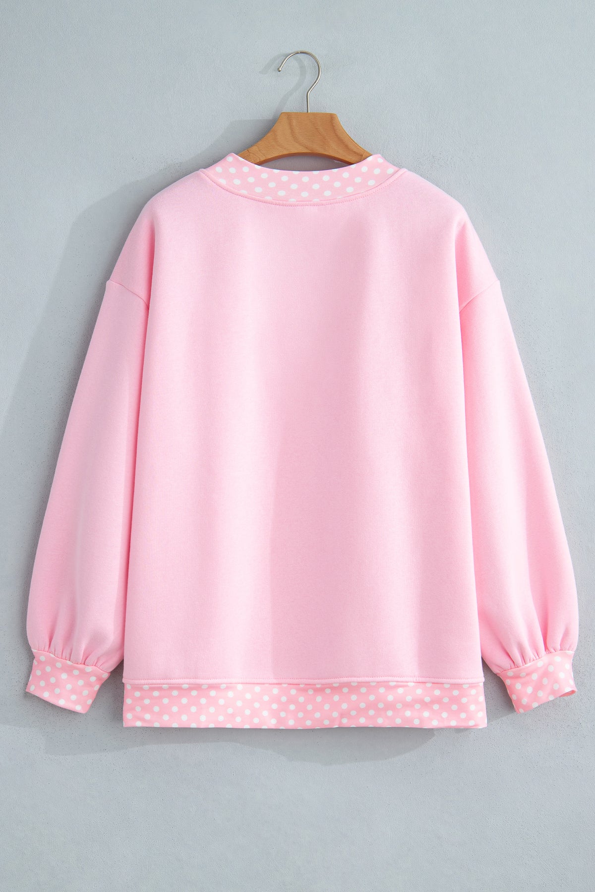 Polka Dot Oversized Sweatshirt