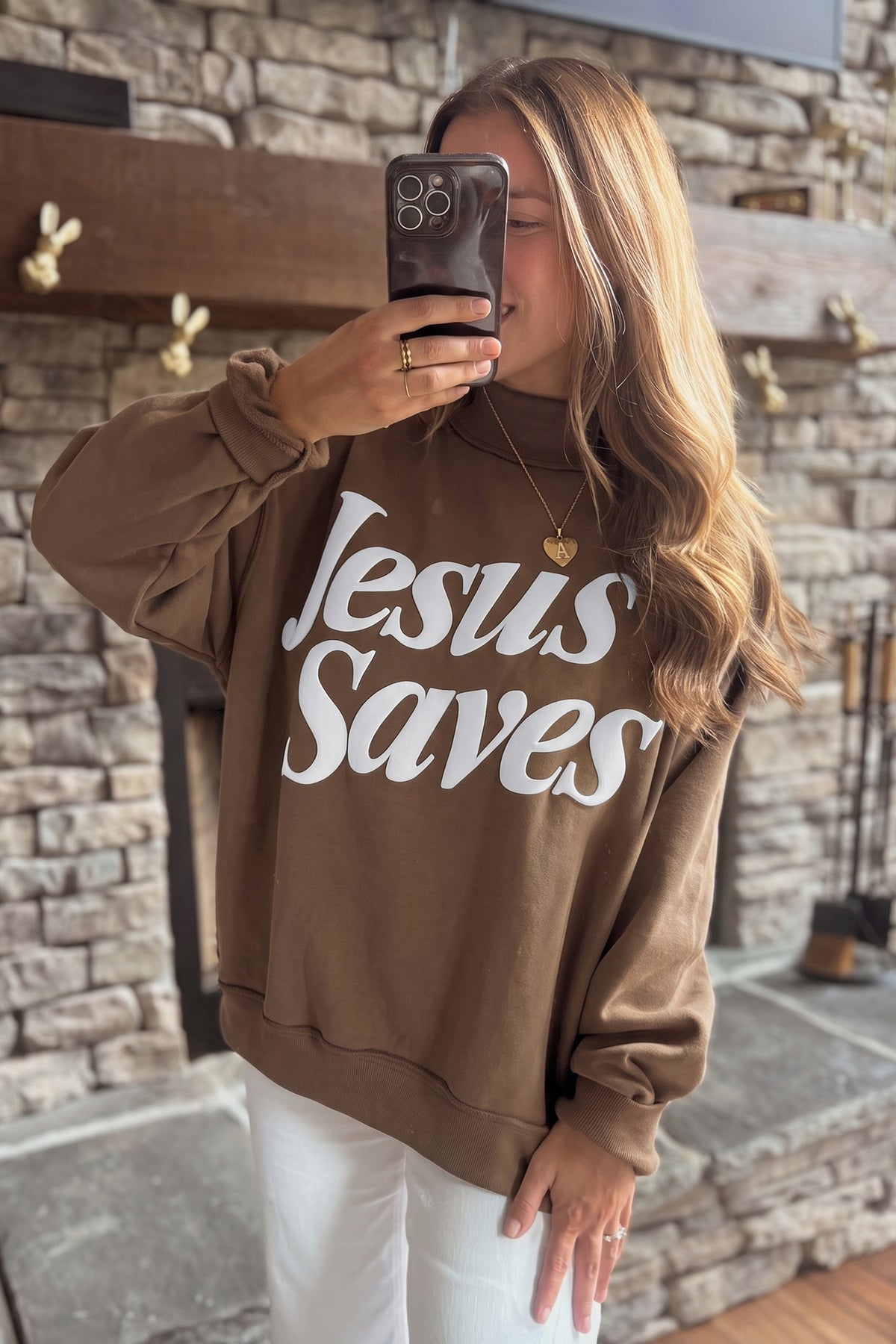 "Jesus Saves" Baggy Sweatshirt