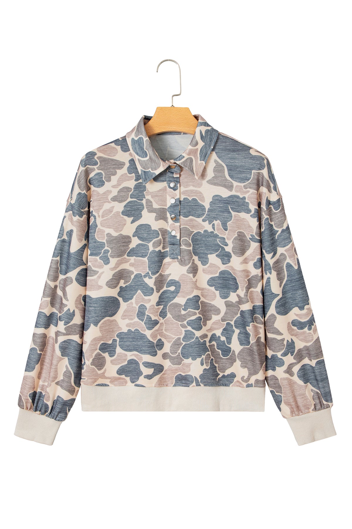 Camo Pullover Sweatshirt