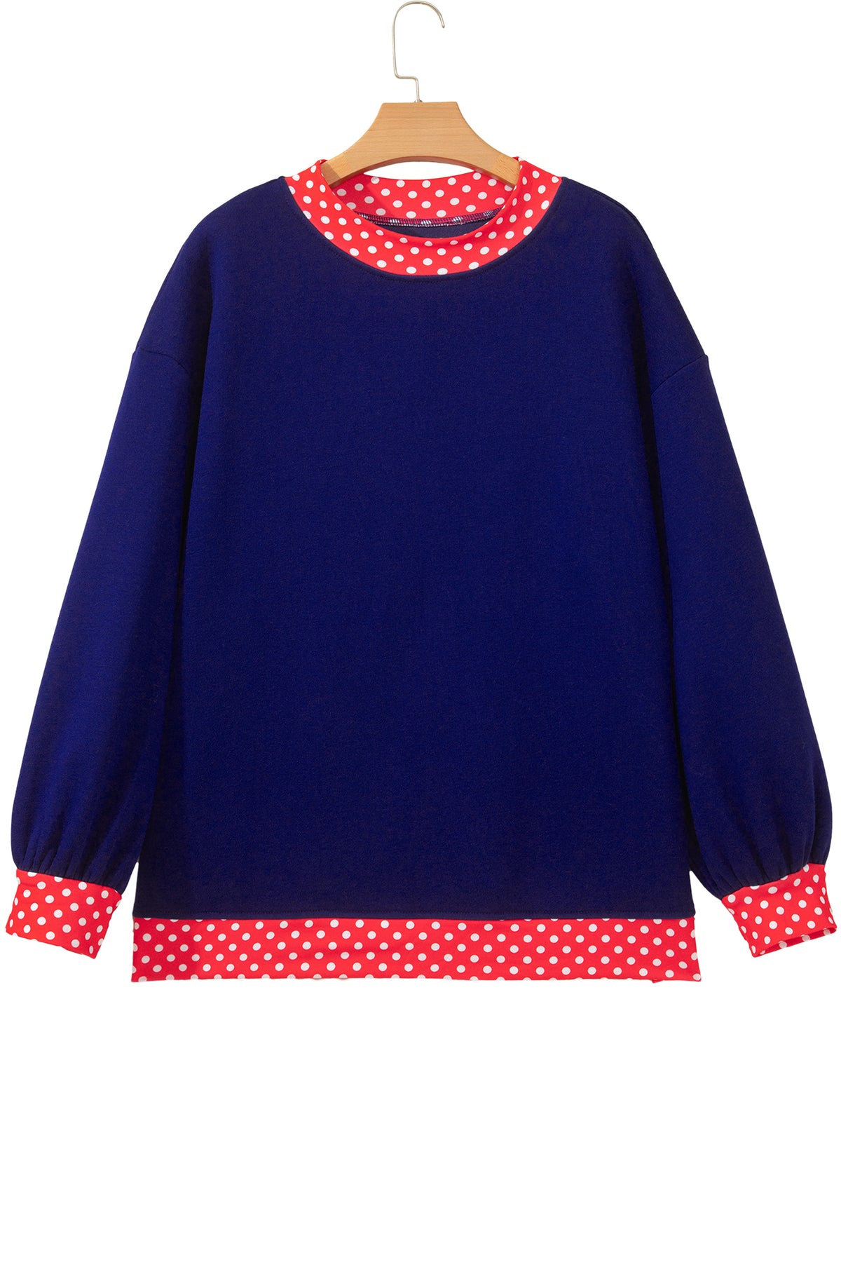 Polka Dot Oversized Sweatshirt