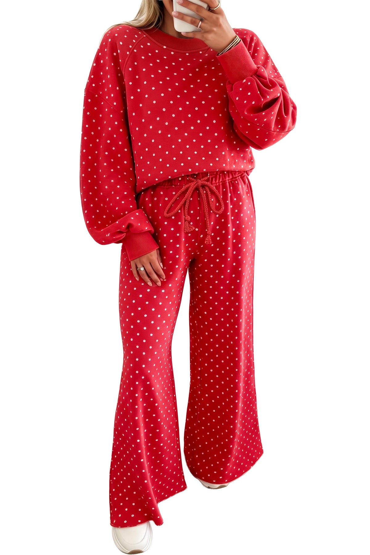 Polka Dot Long Sleeve 2pc Set