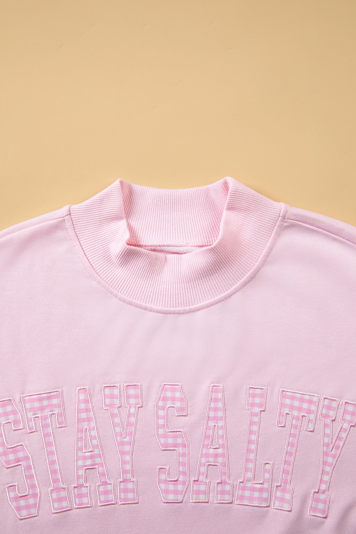 Embroidered Long Sleeve Pullover Sweatshirt