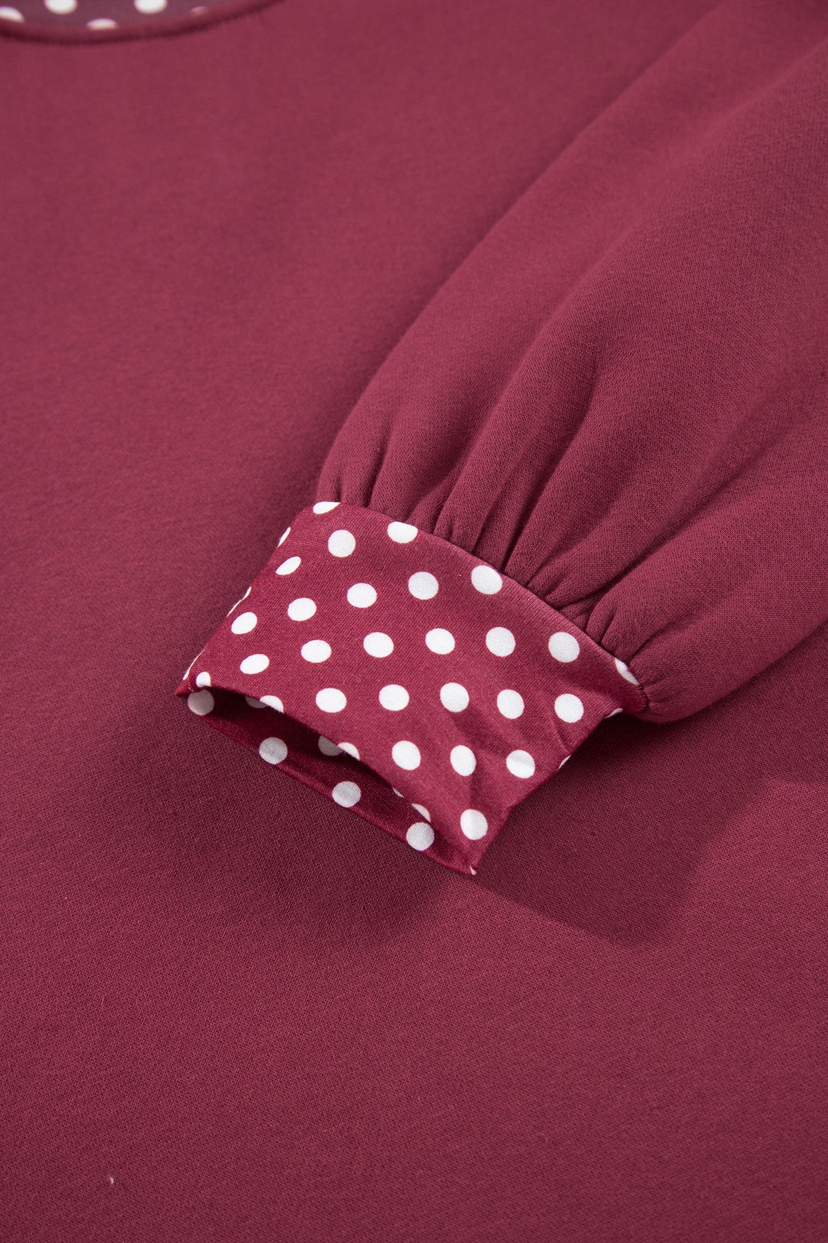 Polka Dot Oversized Sweatshirt