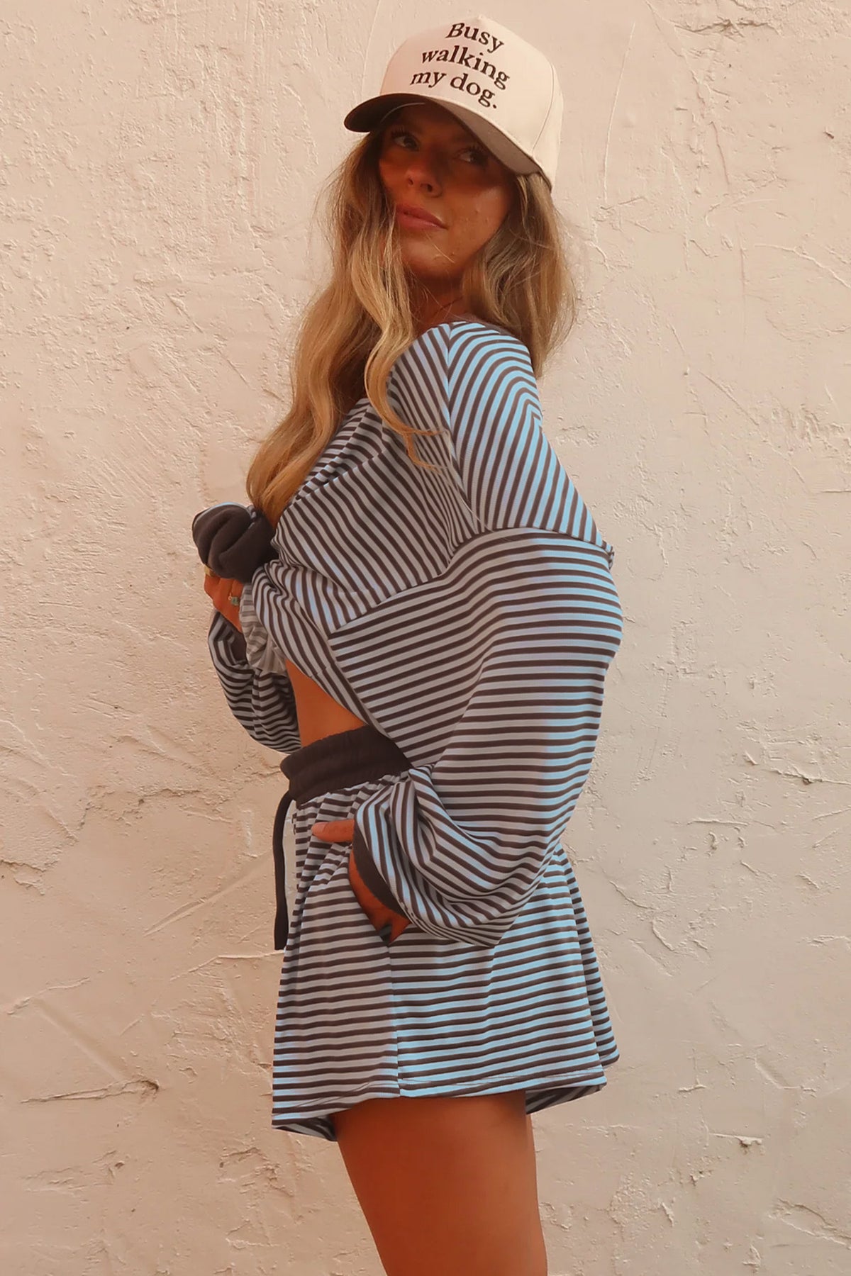 Oversized Long Sleeve Top w/ Shorts Set