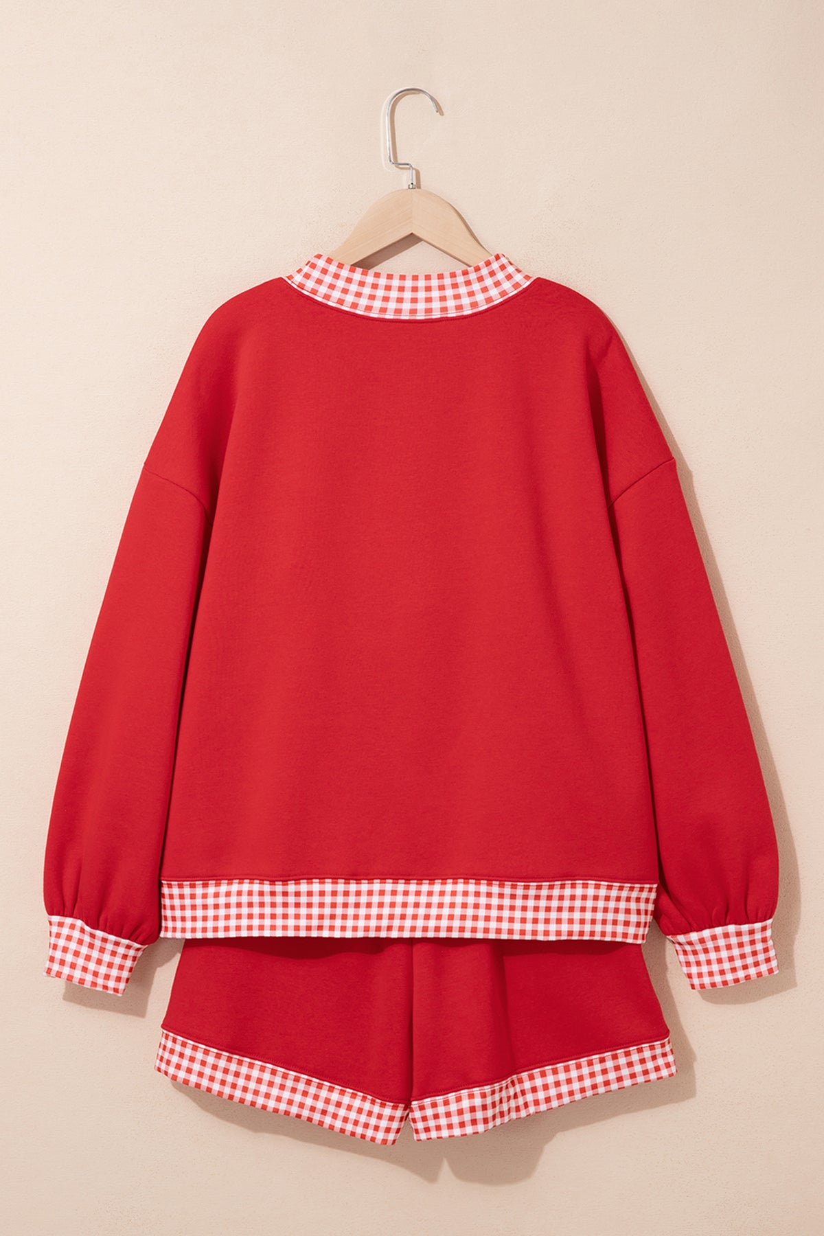 Gingham Pullover w/ Short Set