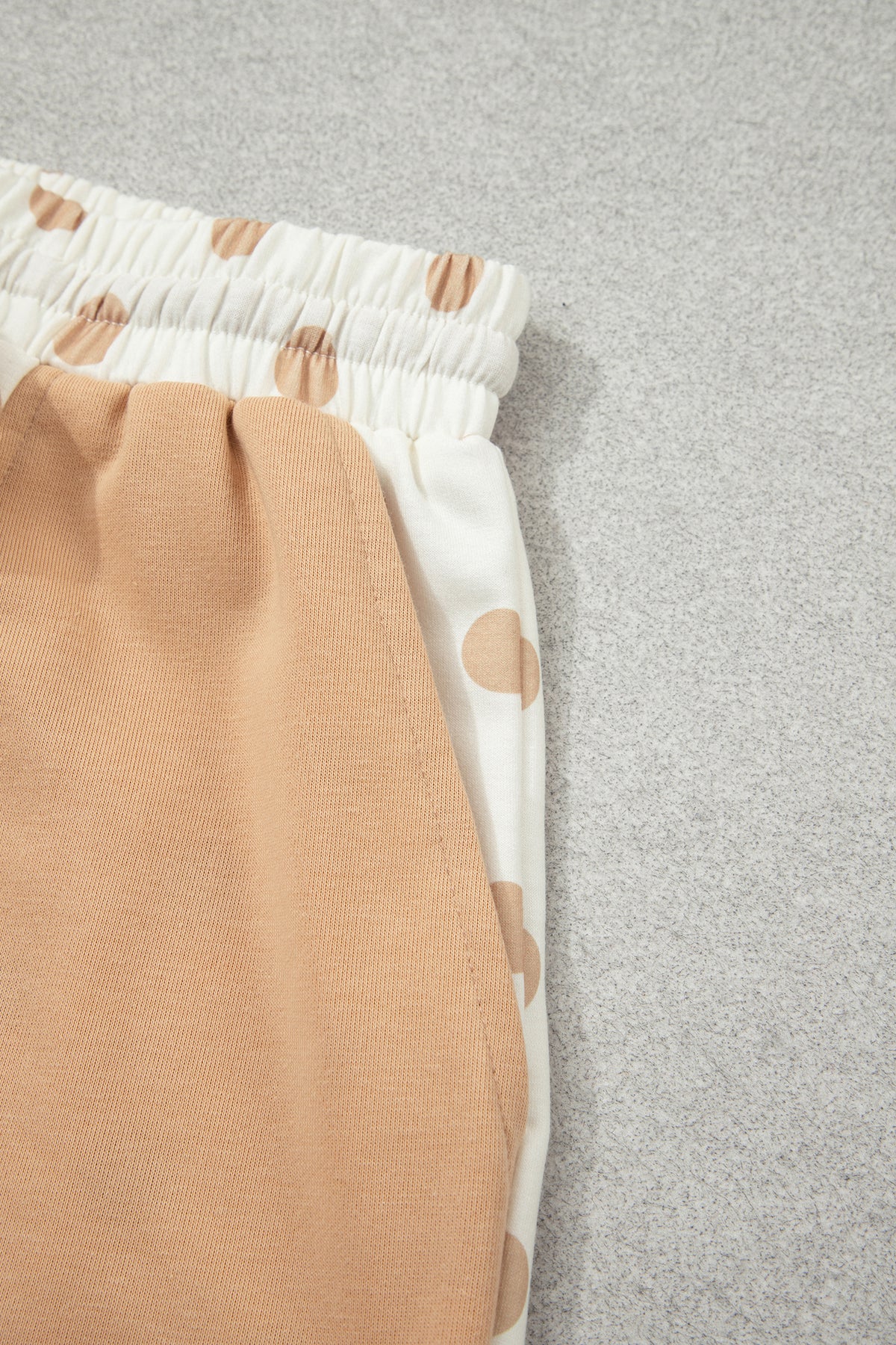 Polka Dot Loose Pullover Shorts Set