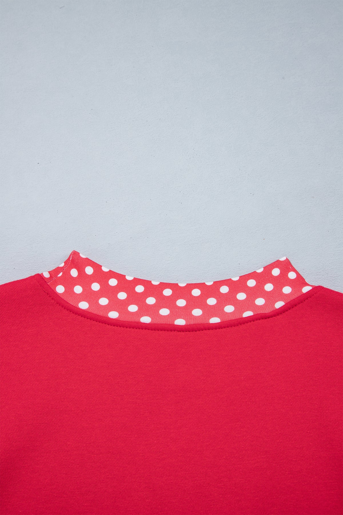 Polka Dot Oversized Sweatshirt