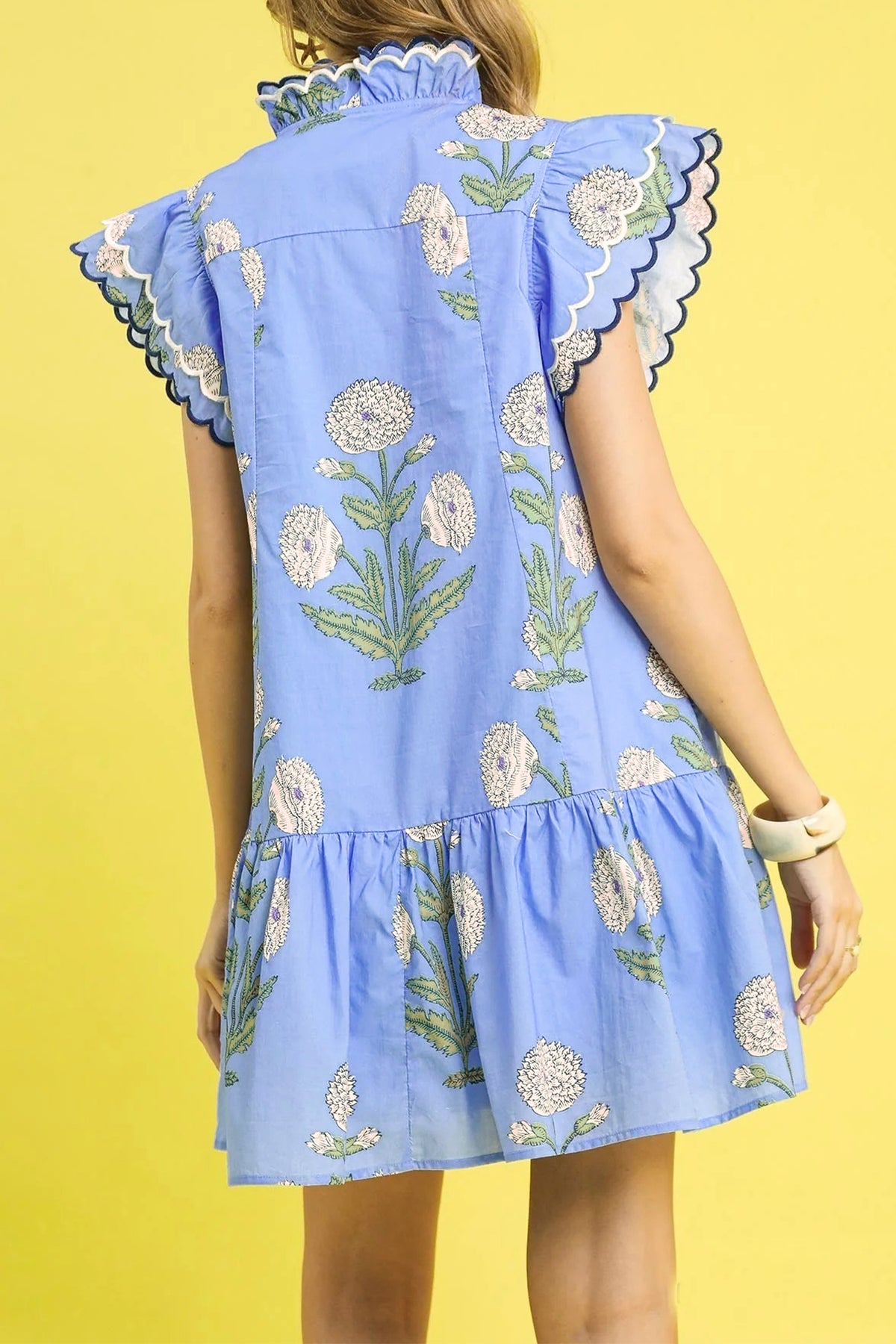 Wild Floral Embroidery Dress