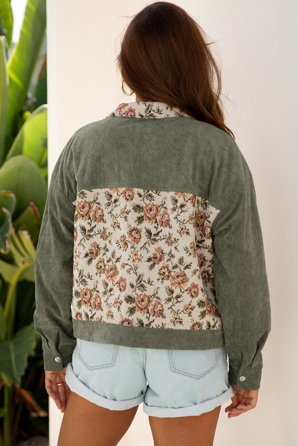 Floral Patchwork Shirt Shacket