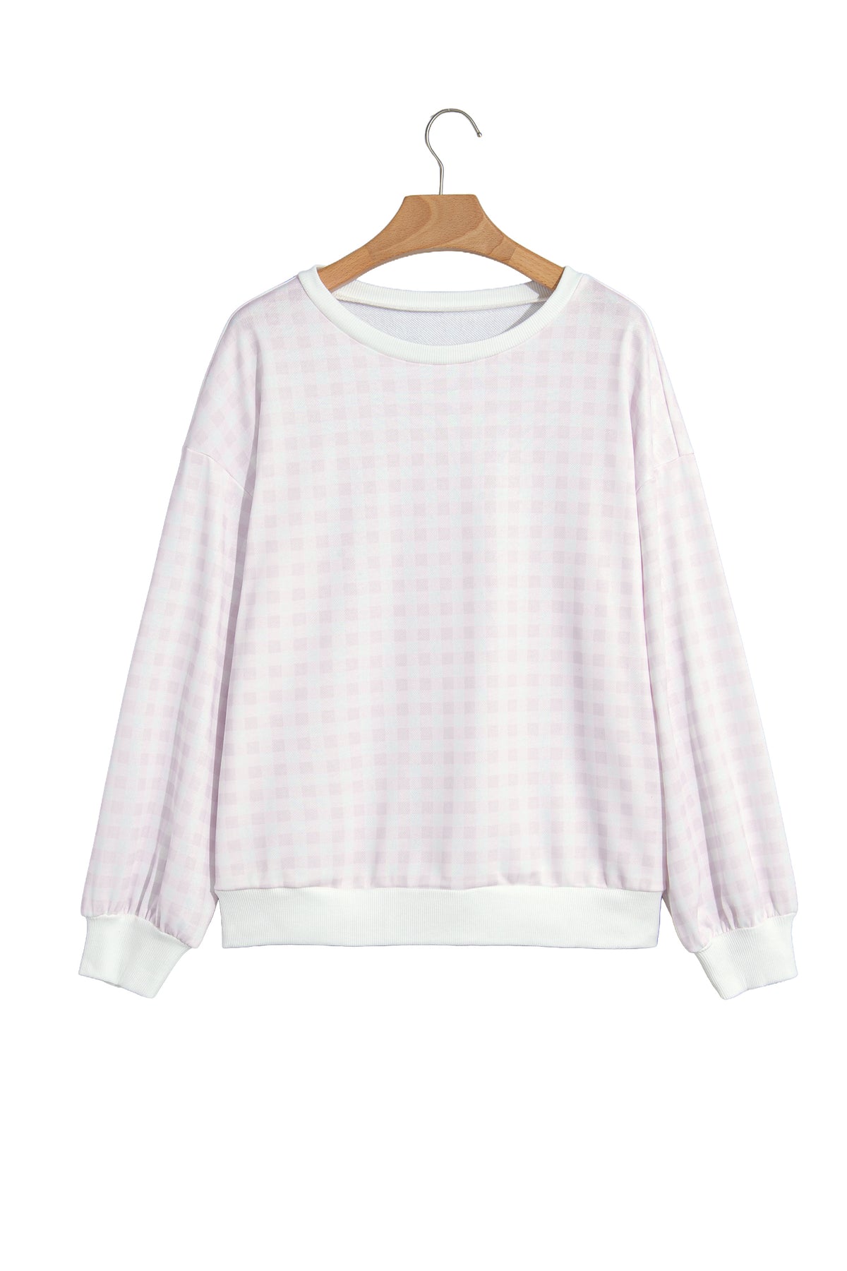 Plaid Long Sleeve Sweatshirt