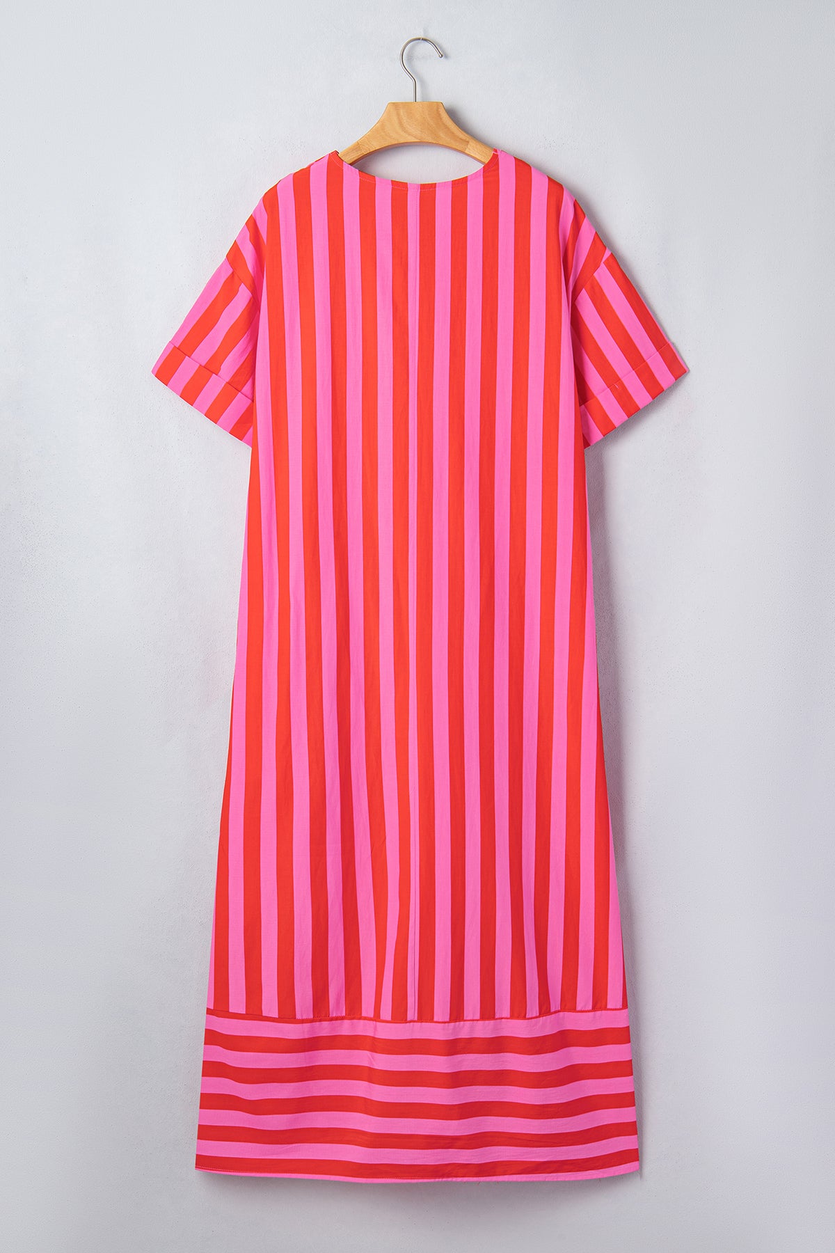 Red Stripe Midi Dress