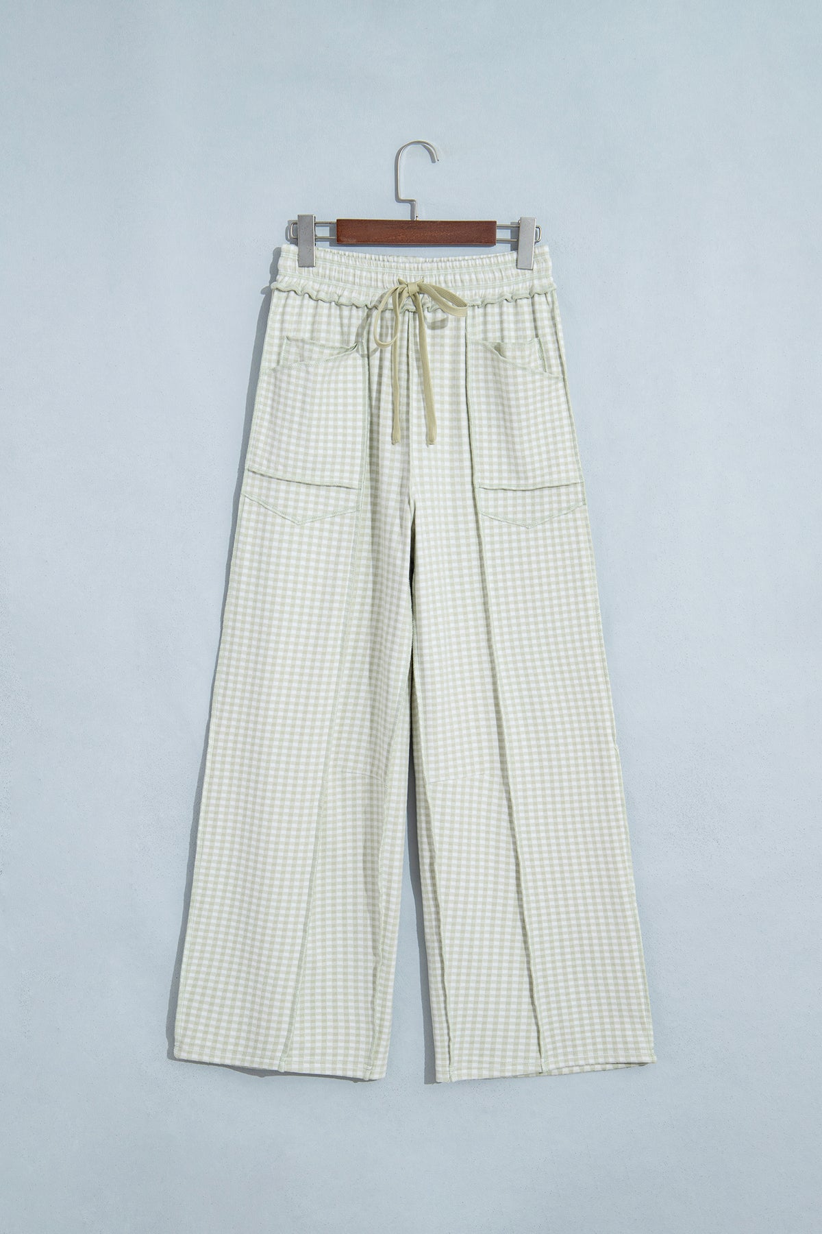Plaid Drawstring Pants