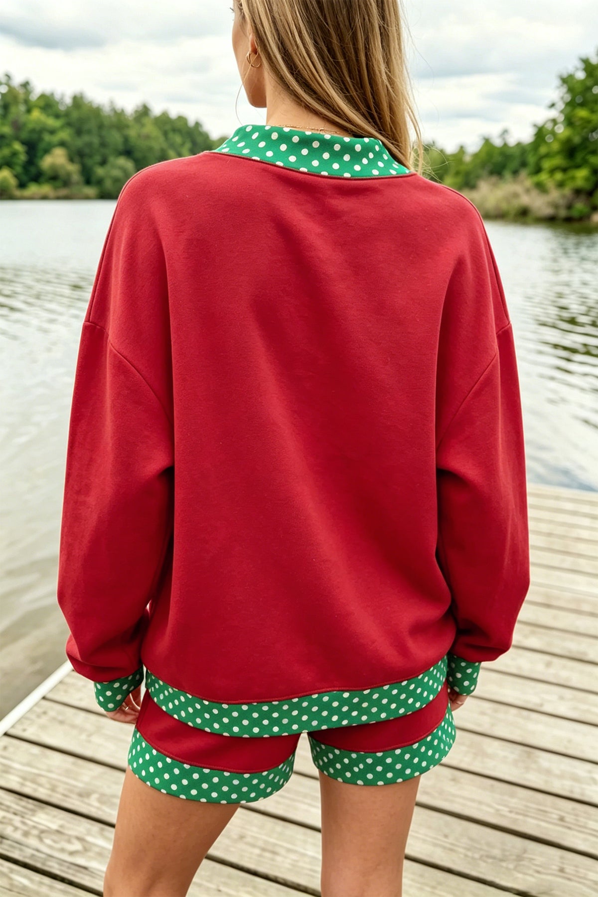 Gingham Pullover w/ Short Set