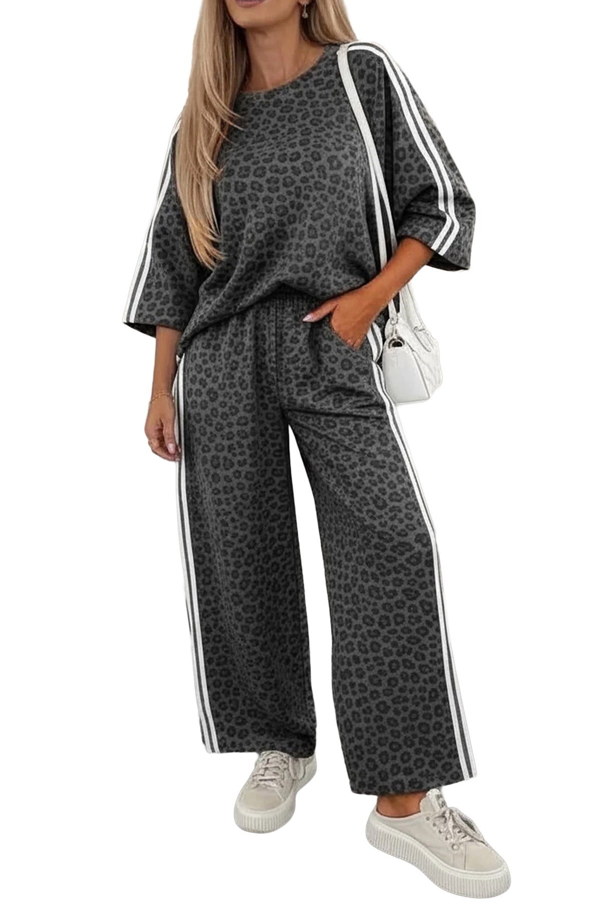 Leopard Print Pant Set