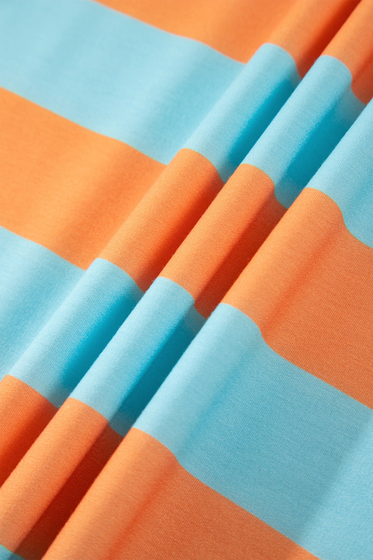 Orange Stripe Long Sleeve Top