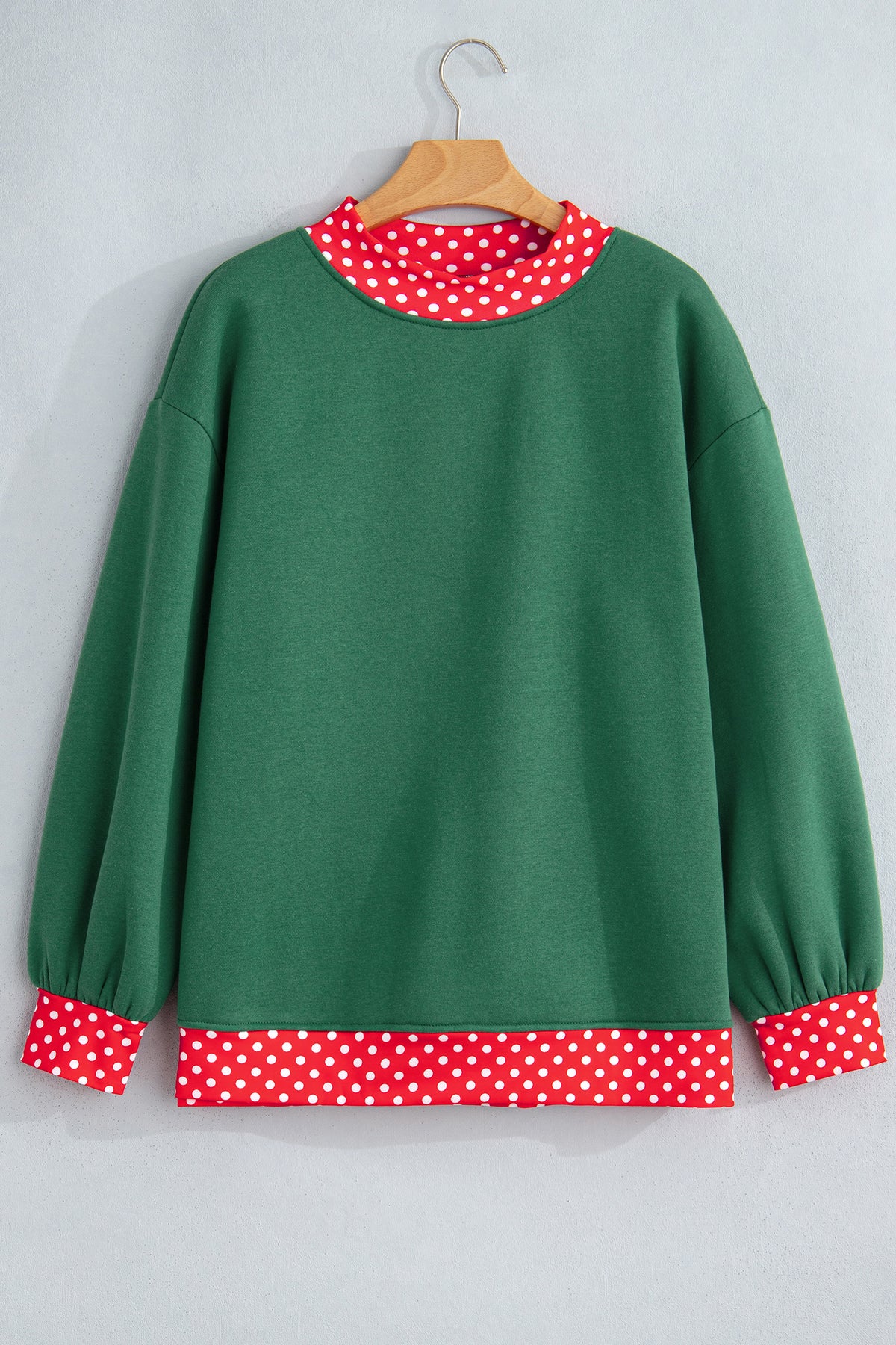 Polka Dot Oversized Sweatshirt