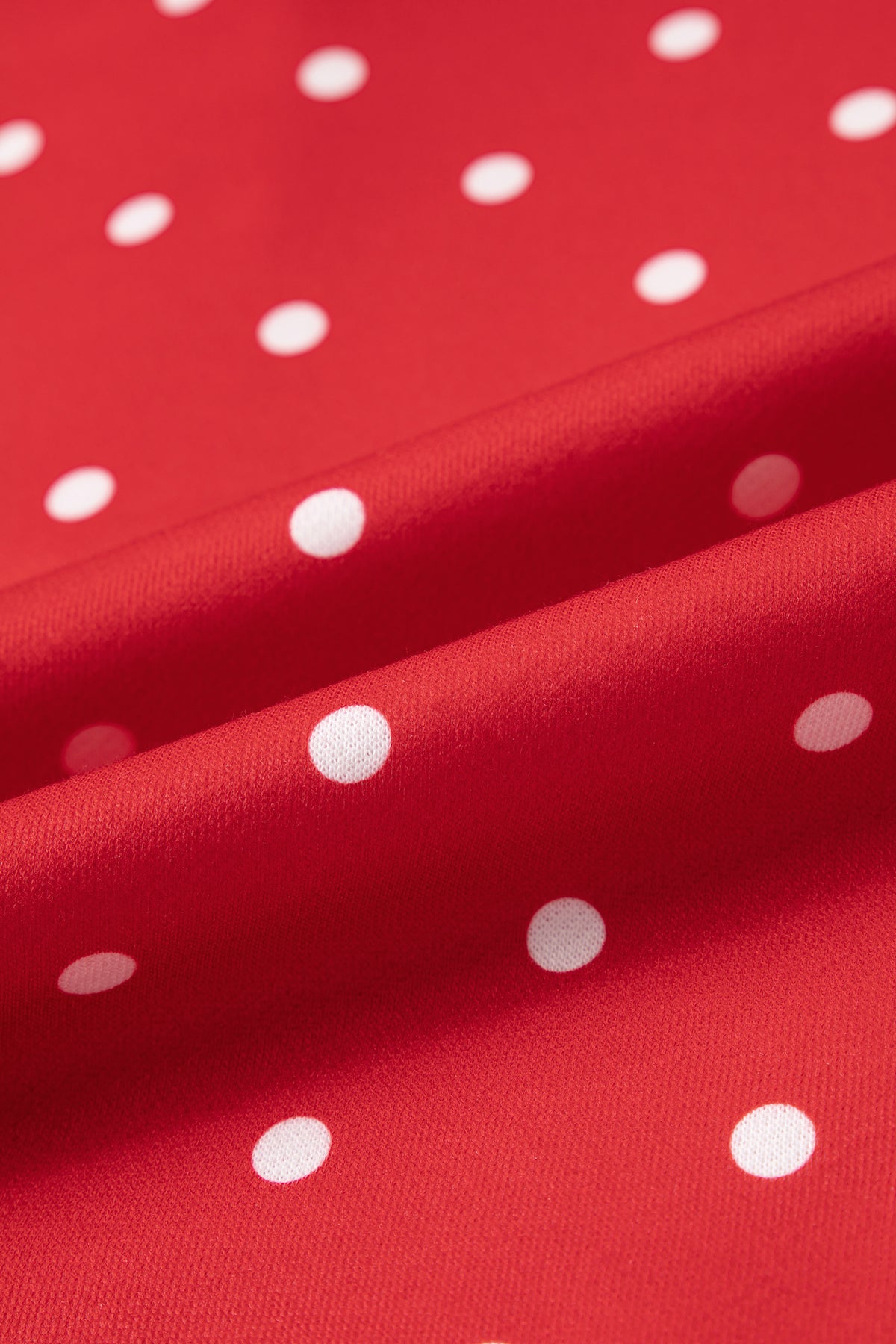 Polka Dot Casual Pullover Sweatshirt