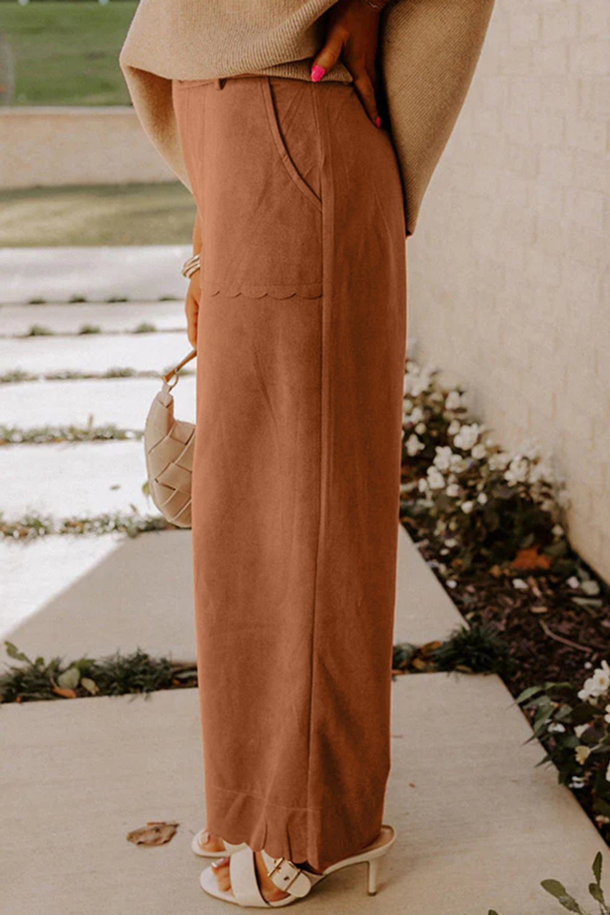 Scalloped Edge Pants