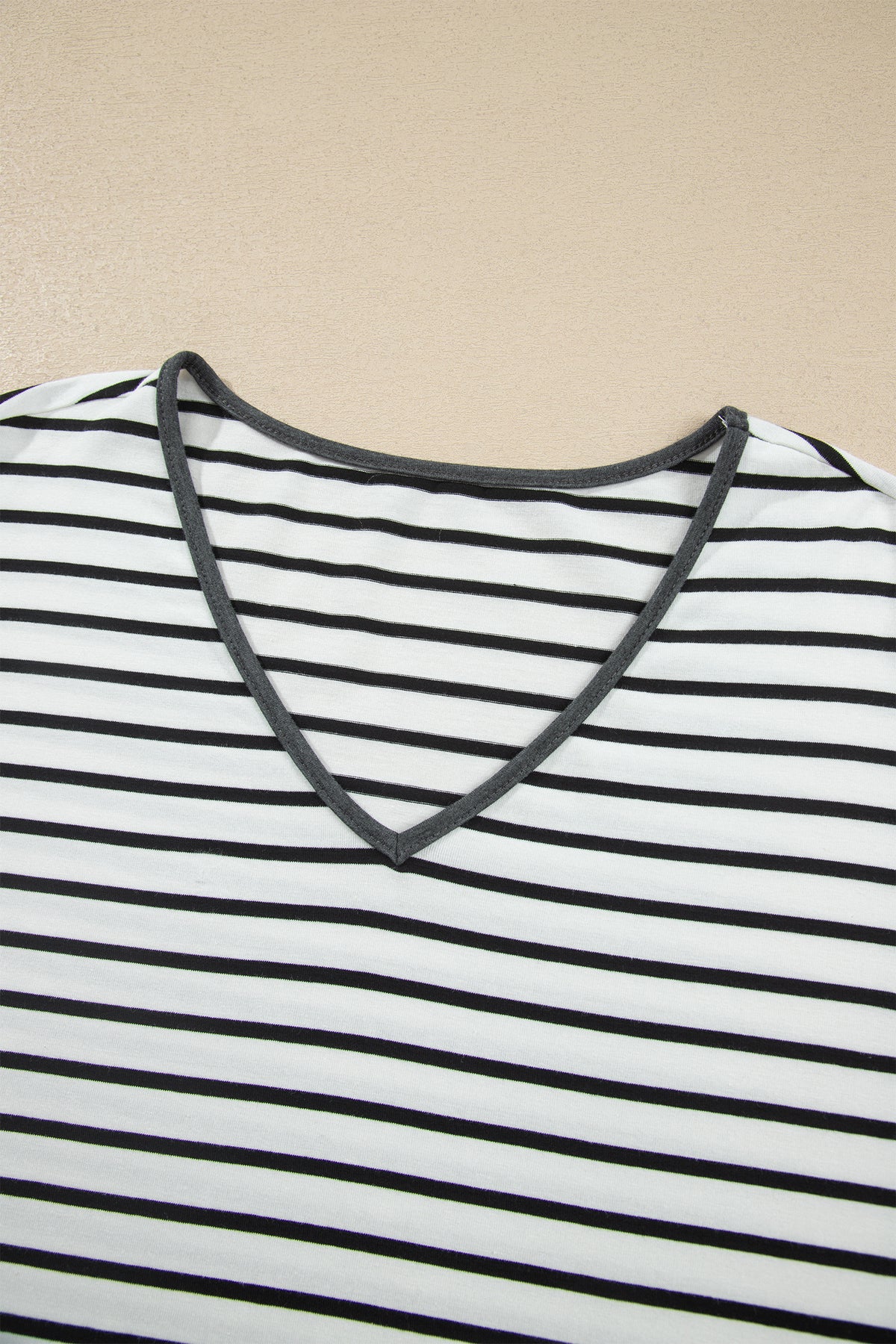 Stripe Ruffle Sleeve Top w/ Pants Set