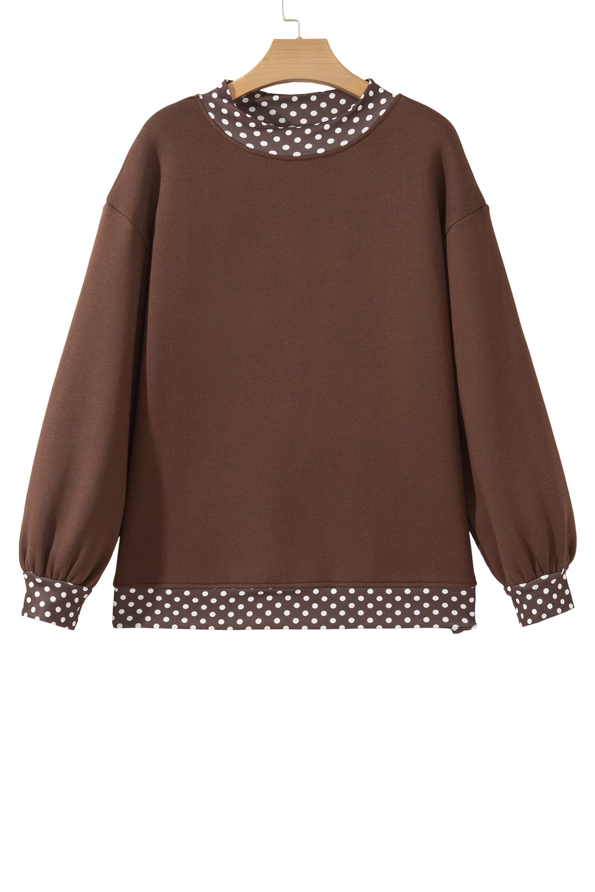 Polka Dot Oversized Sweatshirt