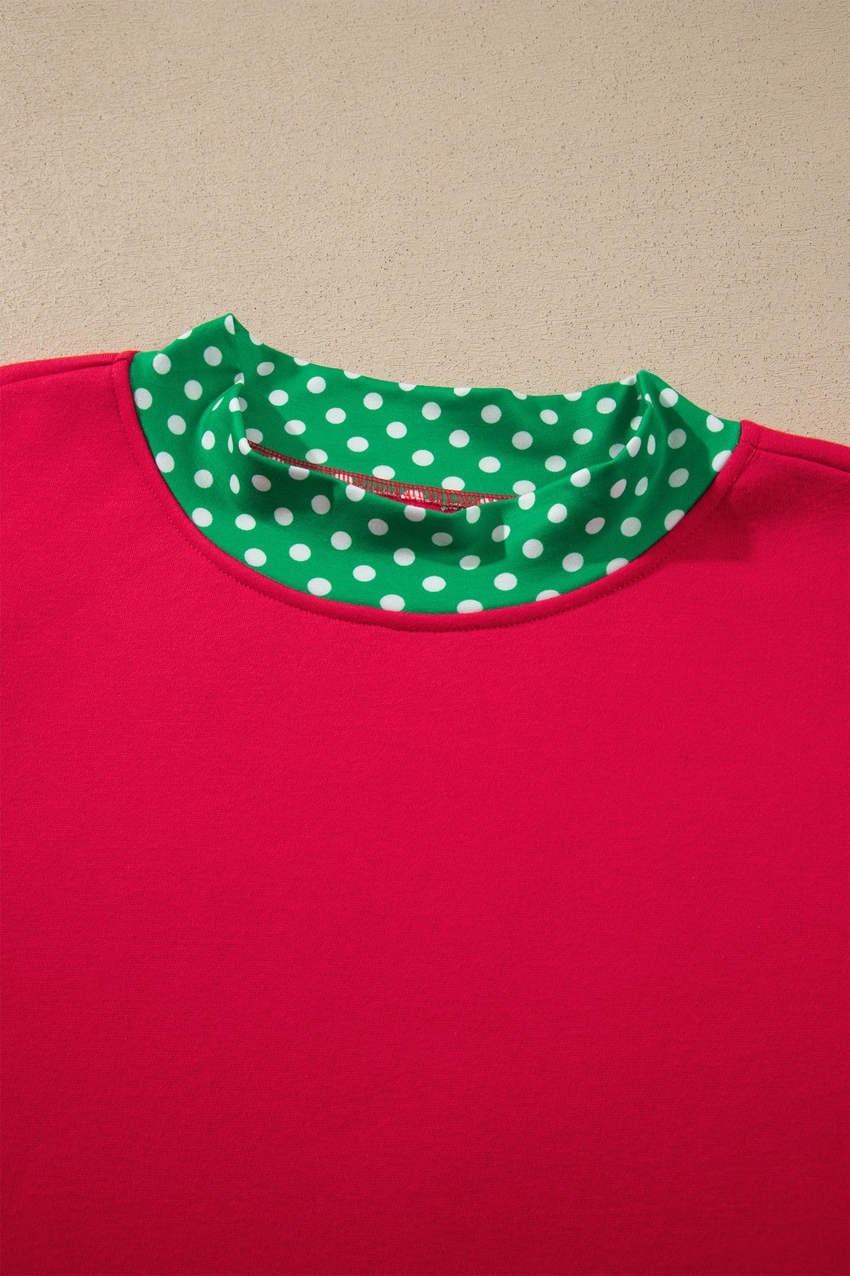 Polka Dot Oversized Sweatshirt