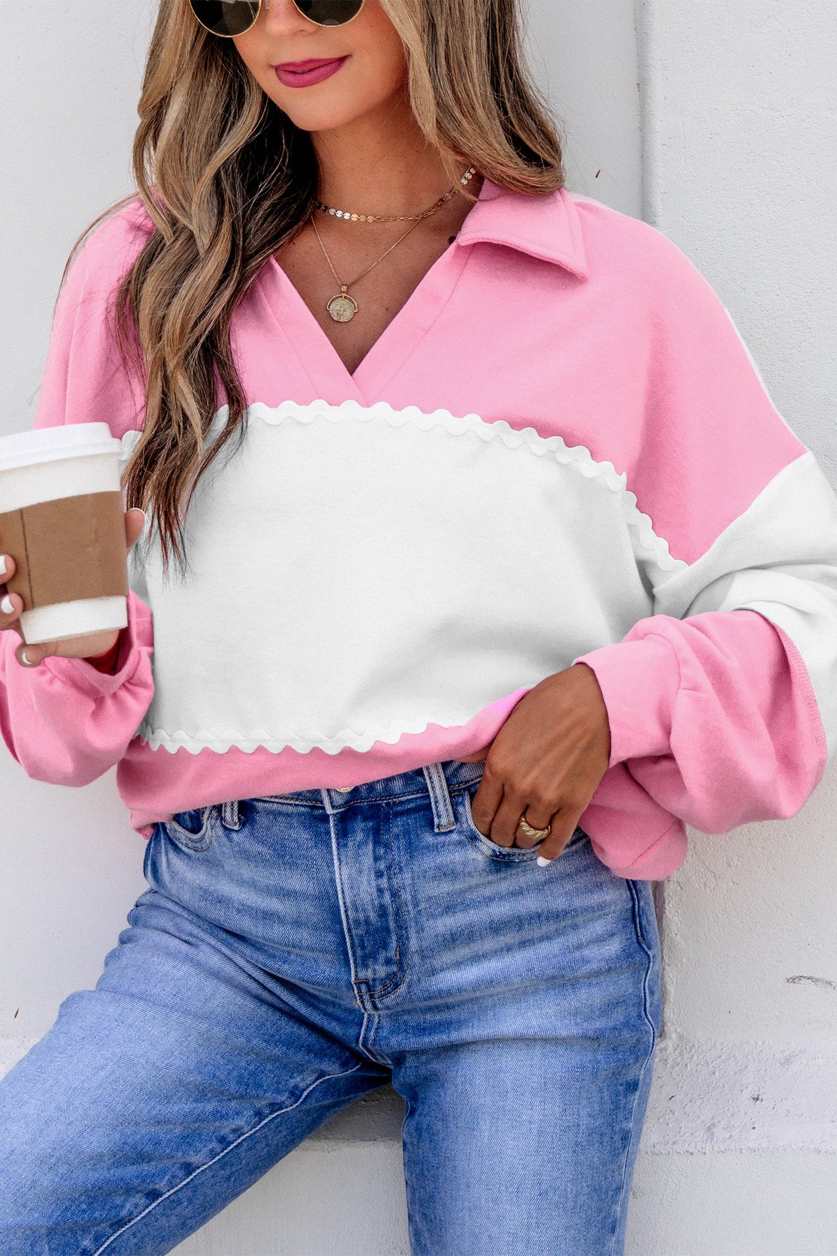Patchwork Long Sleeve Top
