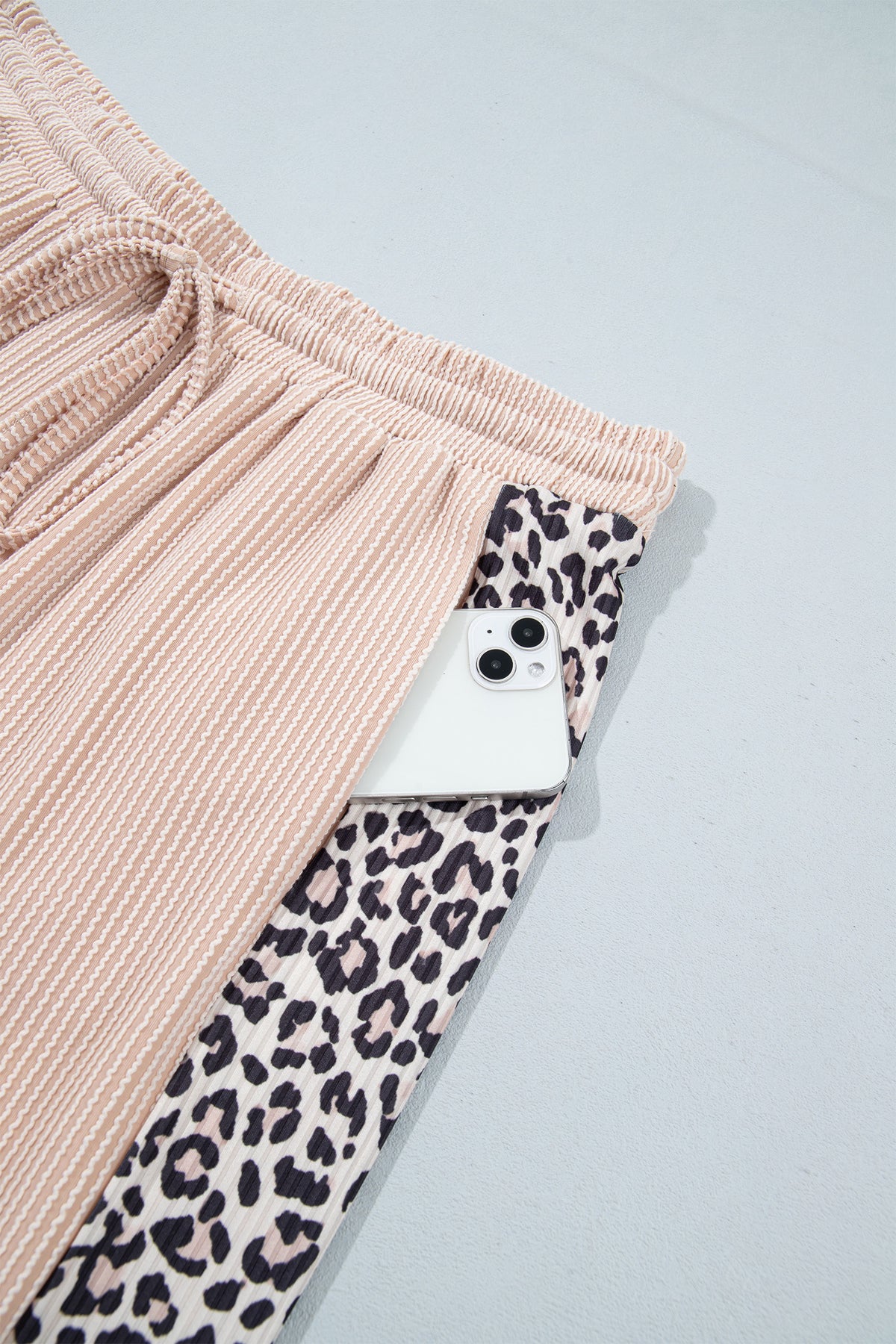 French Leopard Long Sleeve Top w/Plus Size Pants Set