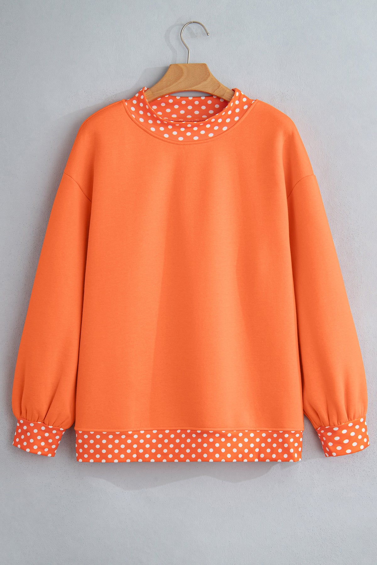 Polka Dot Oversized Sweatshirt