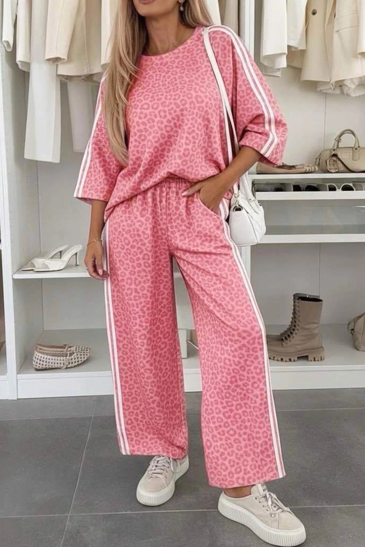 Leopard Print Pant Set